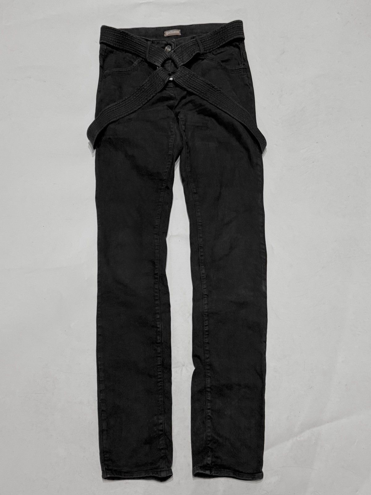 John Galliano Archive Galliano Bondage Skinny Avangard Denim Size US 28 / EU 44 - 1 Thumbnail