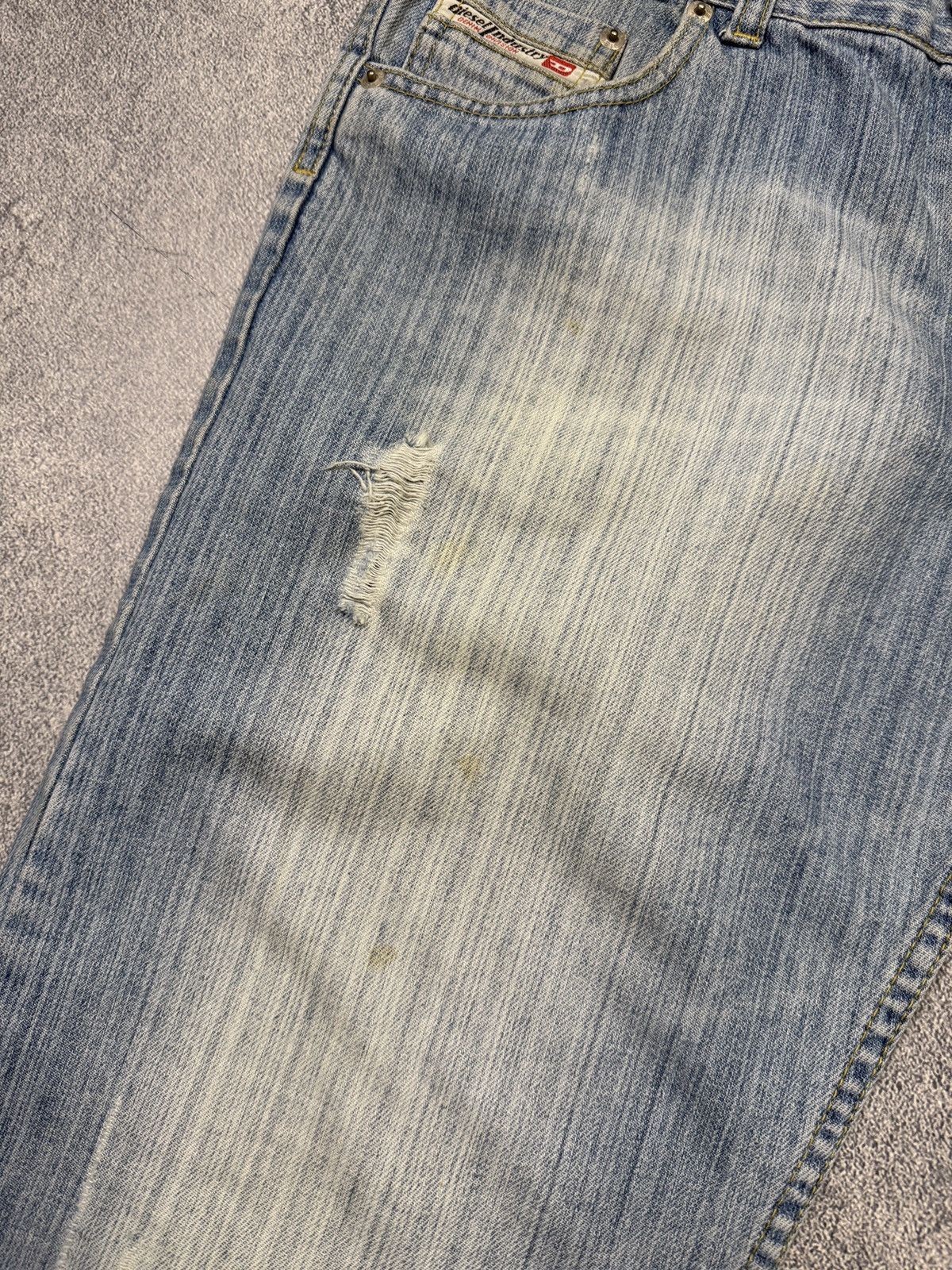 Diesel Y2K Flare Opium LGB Style Diesel Distressed Denim Jeans Size US 32 / EU 48 - 18 Thumbnail