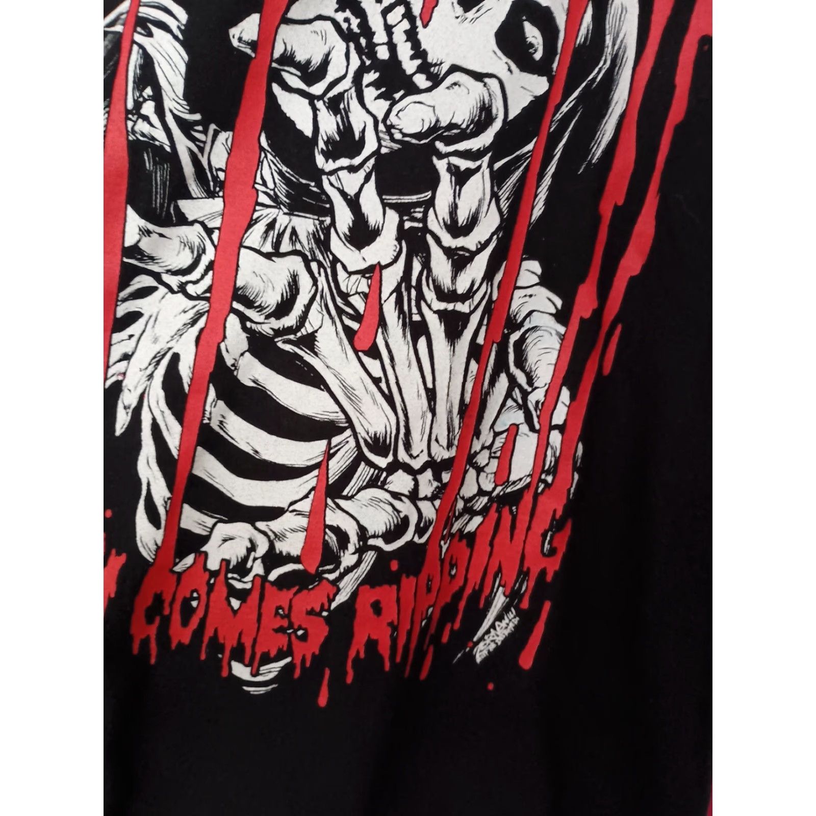 Vintage VINTAGE Misfits Death Comes Ripping Band T-shirt Size S rock metal Size US S / EU 44-46 / 1 - 2 Thumbnail