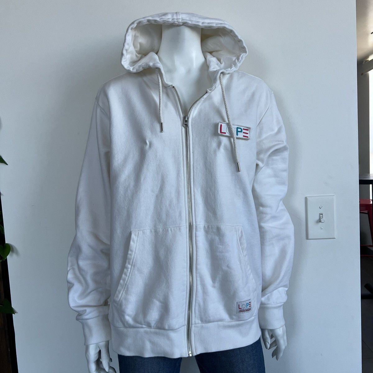 Designer LOVIN PEACE ZIP UP HOODIE Size L / US 10 / IT 46 - 1 Thumbnail