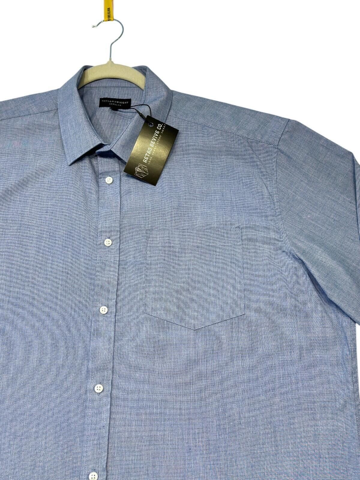 Other Taylor & Wright Shirt Men's UK Size XL Regular Fit Blue Size 44R - 8 Thumbnail