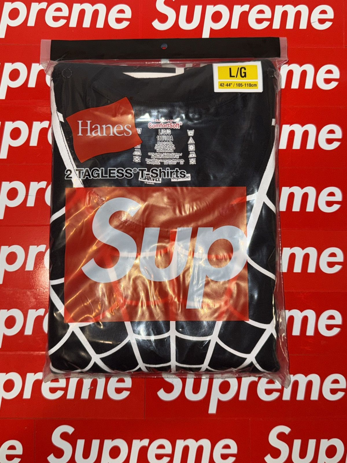 Supreme Supreme®/Hanes® Spider-Man Tagless Tees Size US L / EU 52-54 / 3 - 2 Thumbnail