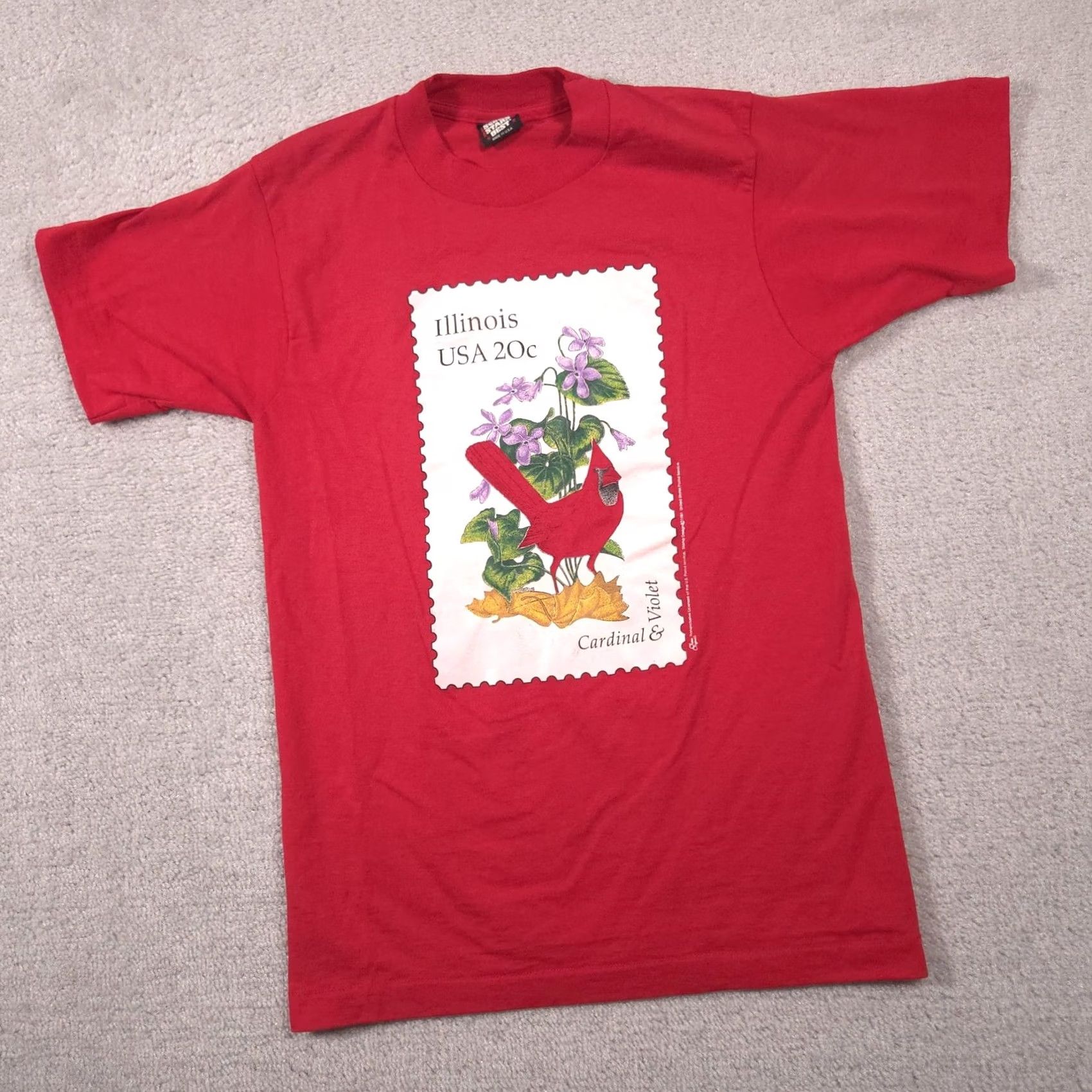 Vintage VINTAGE Screen Stars Best Shirt Mens M Red Illinois Cardinal Violet Tee Size US M / EU 48-50 / 2 - 3 Thumbnail