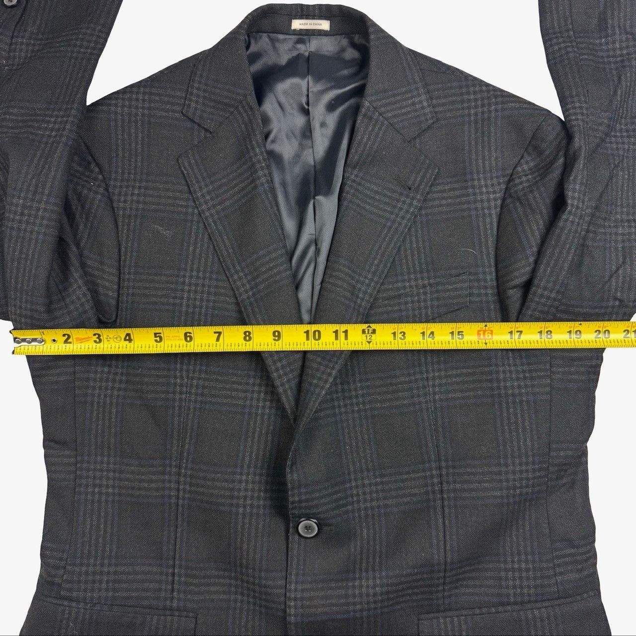 Joseph Abboud Joseph Abboud Men's Wool 2-Button Blazer Gray Plaid • 38S Size 38S - 7 Thumbnail