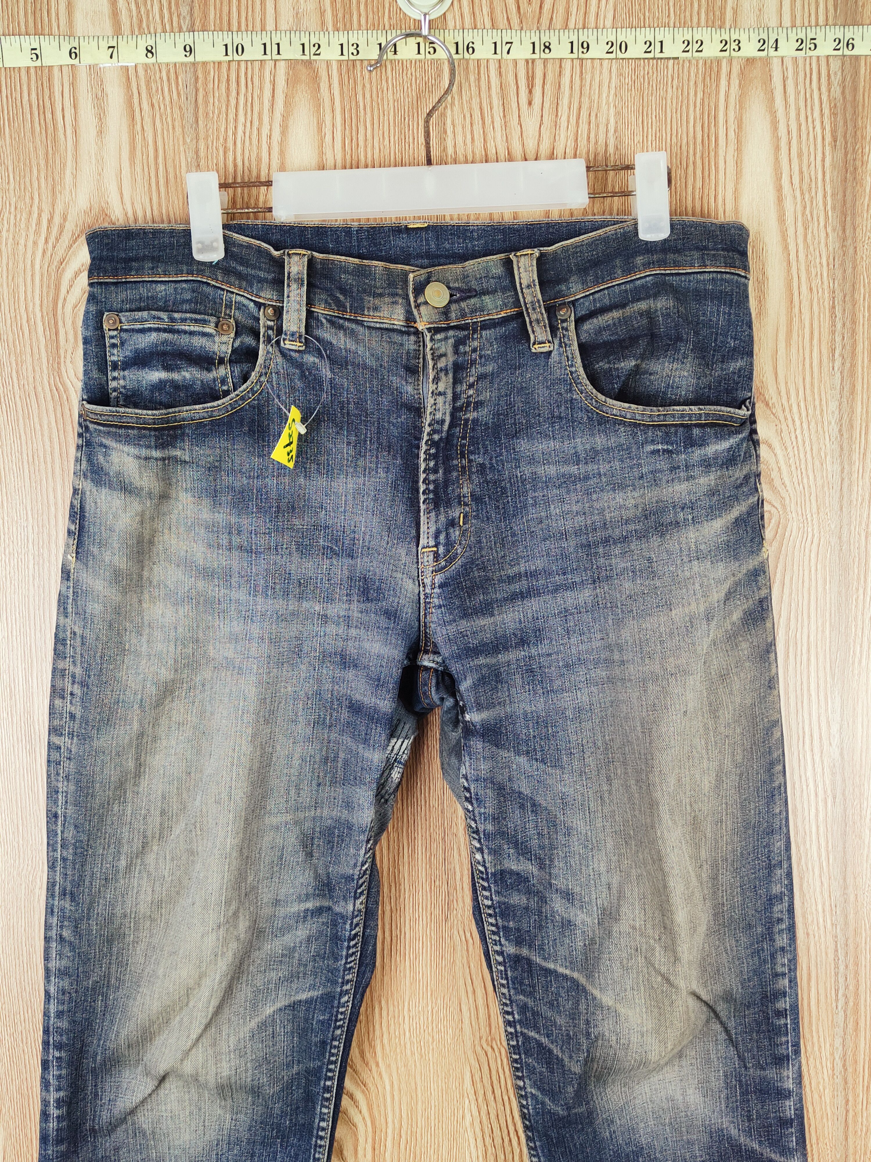 Japanese Brand Japanese Brand Dark Blue Faded Ripped Jeans #S2735 Size US 32 / EU 48 - 2 Thumbnail
