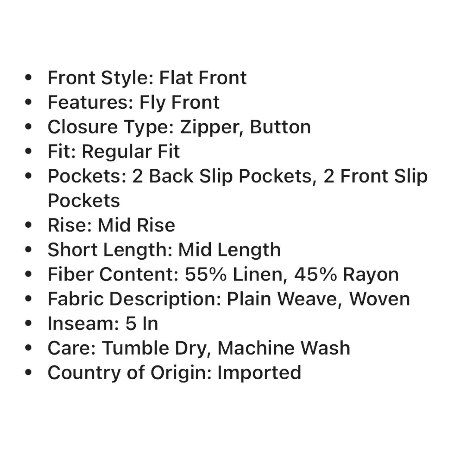 Other Liz Claiborne - Women's Mid-Rise Pleated Short - White Flora Size 36" / US 14 / IT 50 - 10 Thumbnail