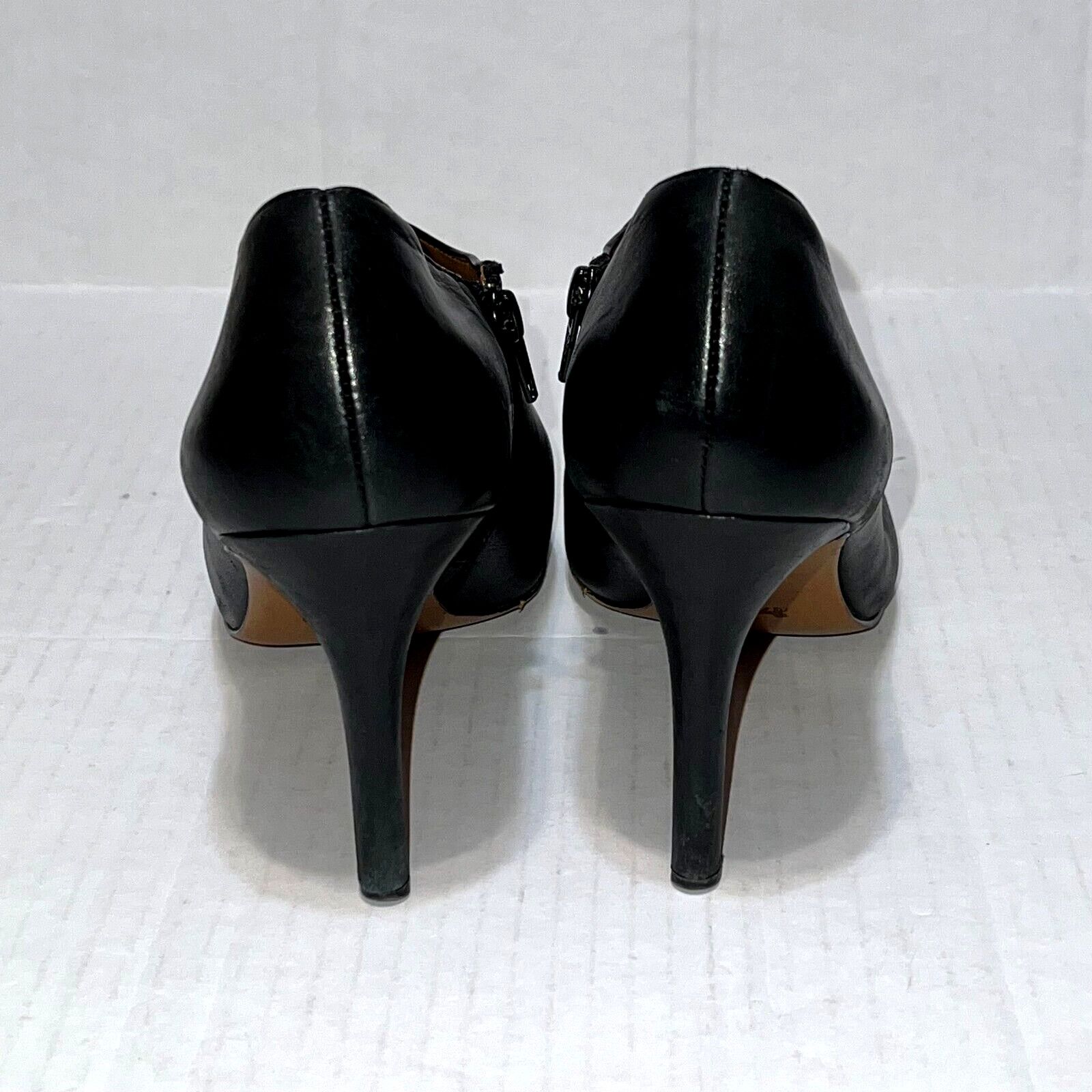 Coach Coach Seneca Q5501 Black Leather Zip Ankle Booties Size 10 B Size US 10 / IT 40 - 9 Thumbnail