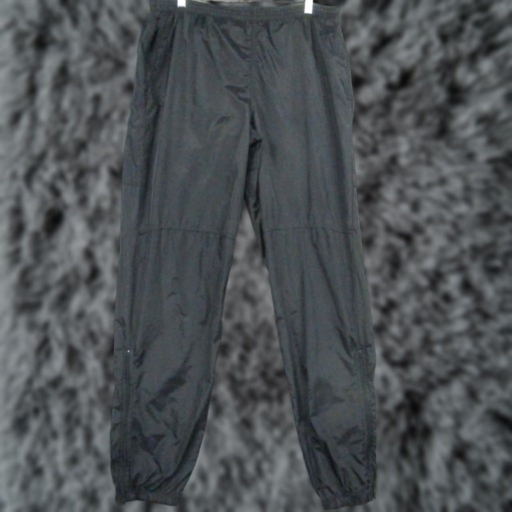 Nike VINTAGE Nike Windbreaker Track Pants Medium Men's Black 80s Size US 31 - 1 Thumbnail