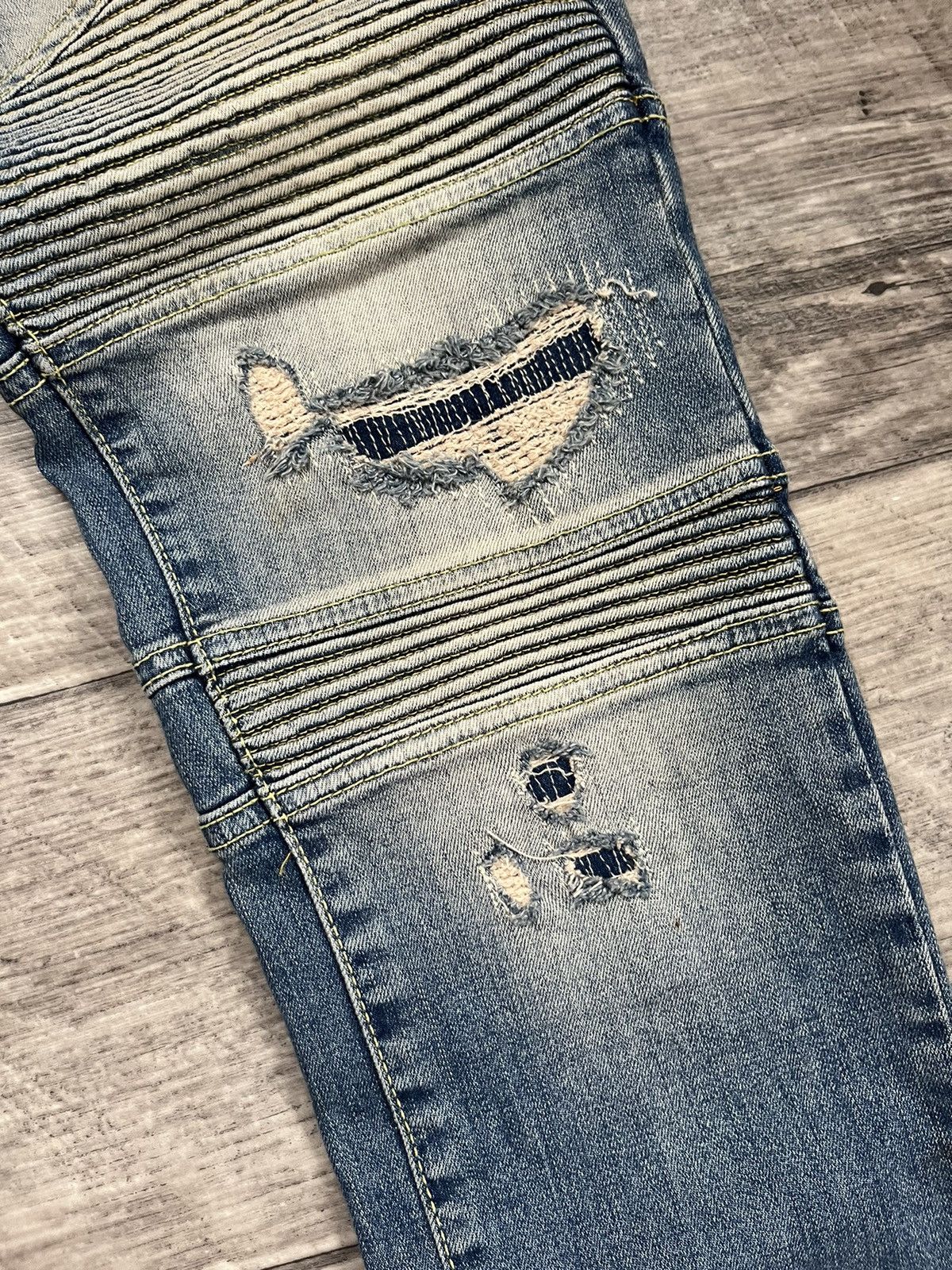 Represent Clo. Represent Biker Denim Sand Blue Pants Jeans Size US 32 / EU 48 - 5 Thumbnail