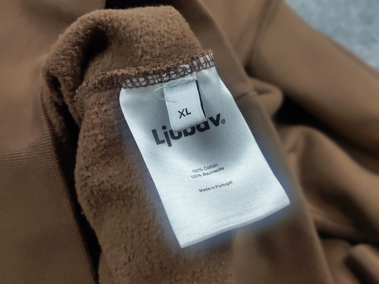 Other ljubav Design Embroidered logo Brown Oversized Hoodie Size US XL / EU 56 / 4 - 12 Thumbnail