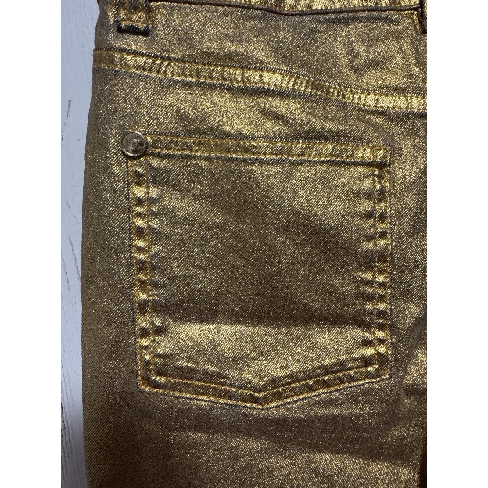 Chanel CHANEL NWT Gold Denim Djuns Size 34 $1450 Size 34" / US 12 / IT 48 - 16 Thumbnail