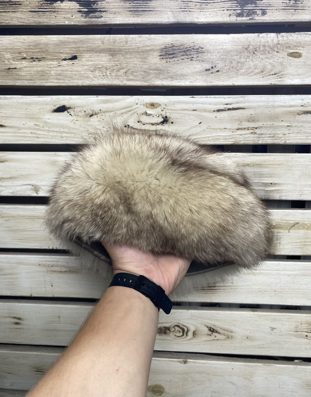 Hysteric Glamour × Japanese Brand Y2K American Vintage Fur Fuzzy Hat Ushanka Beauty Beast Size ONE SIZE - 1 Thumbnail