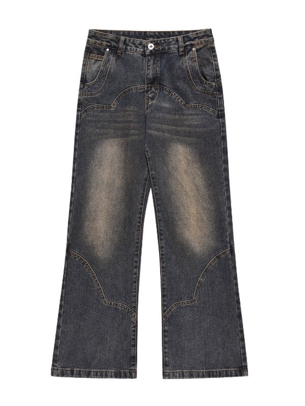 Japanese Brand American distressed deconstructed split casual flared jeans Size US 32 / EU 48 - 5 Thumbnail