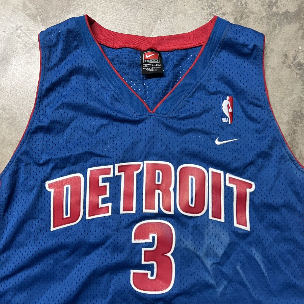 NBA × Vintage Vintage NBA Detroit Pistons Ben Wallace #3 Nike Jersey Size US XL / EU 56 / 4 - 4 Thumbnail