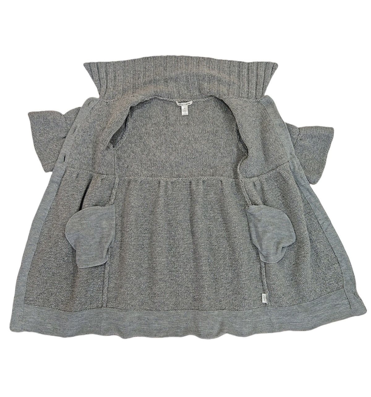 Alice + Olivia × Vintage Alice & Olivia Knit Wool Alpaca Bell Sleeve Cardigan/ Dress Size M / US 6-8 / IT 42-44 - 8 Thumbnail