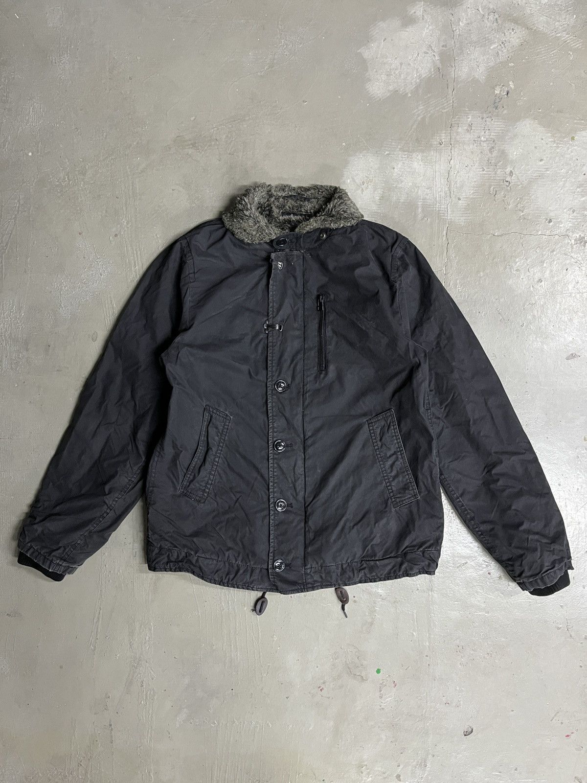 14th Addiction John Bull Kojima Japan Fur Hooded Firemen Deck Jacket Size US M / EU 48-50 / 2 - 1 Thumbnail
