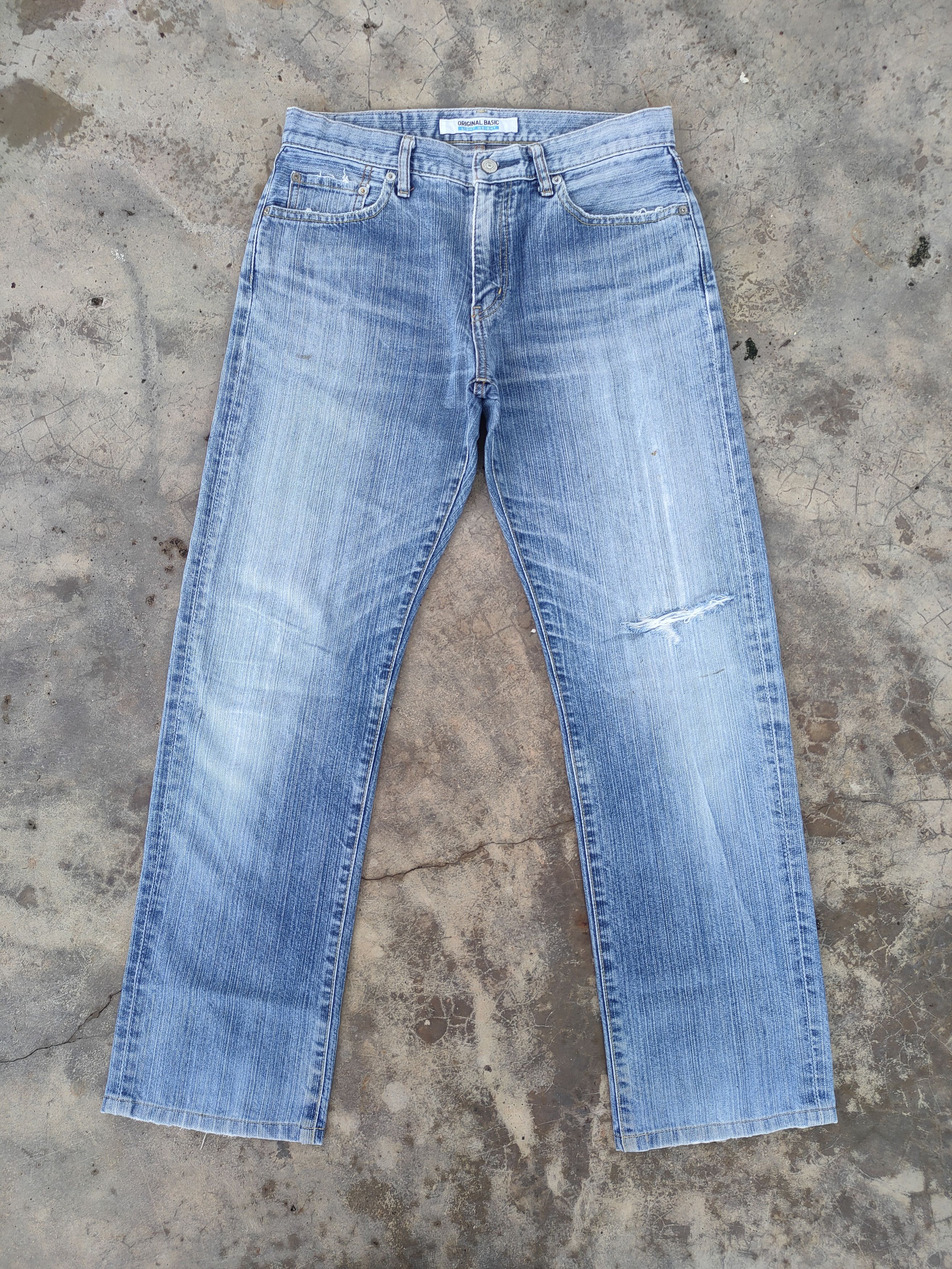 Japanese Brand VINTAGE JAPANESE FADED DISTRESSED JEANS DENIM PANTS Size US 32 / EU 48 - 1 Thumbnail