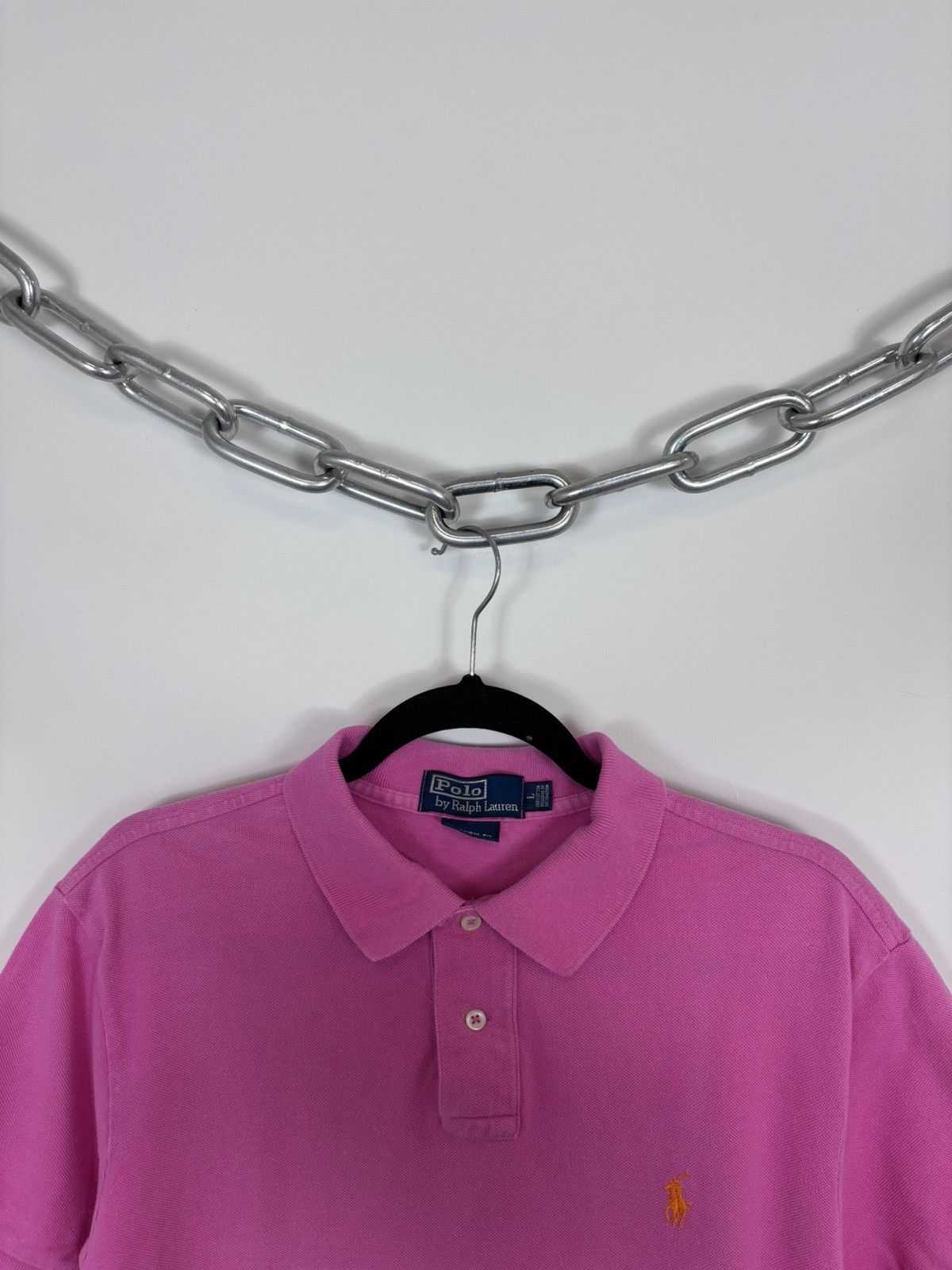Polo Ralph Lauren Polo Ralph Lauren Vintage Men’s Pink Short Sleeve Polo Shirt Size US L / EU 52-54 / 3 - 3 Thumbnail