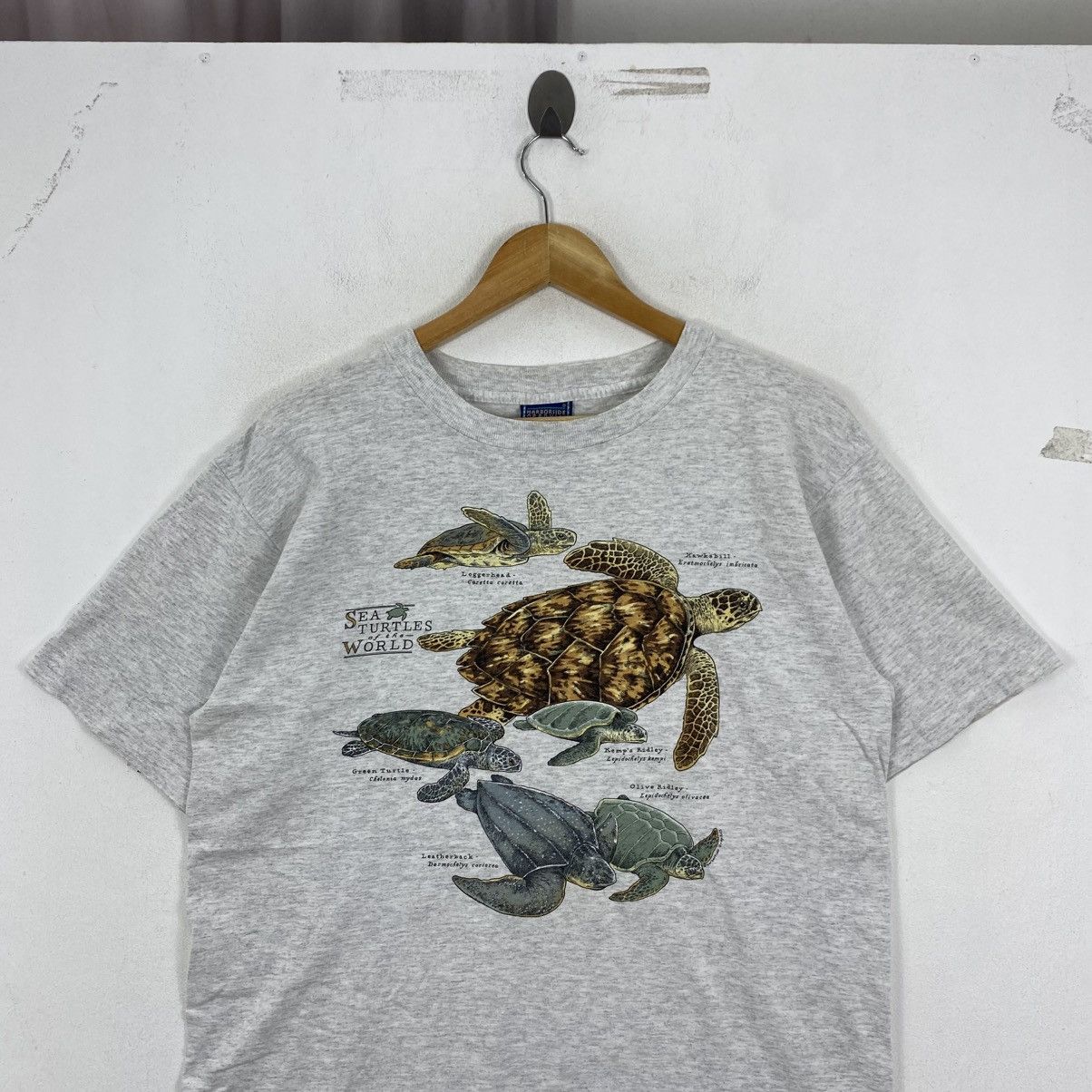 Vintage Vintage 90s Harborside Graphics Sea Turtles Shirt L USA Made Size US L / EU 52-54 / 3 - 3 Thumbnail