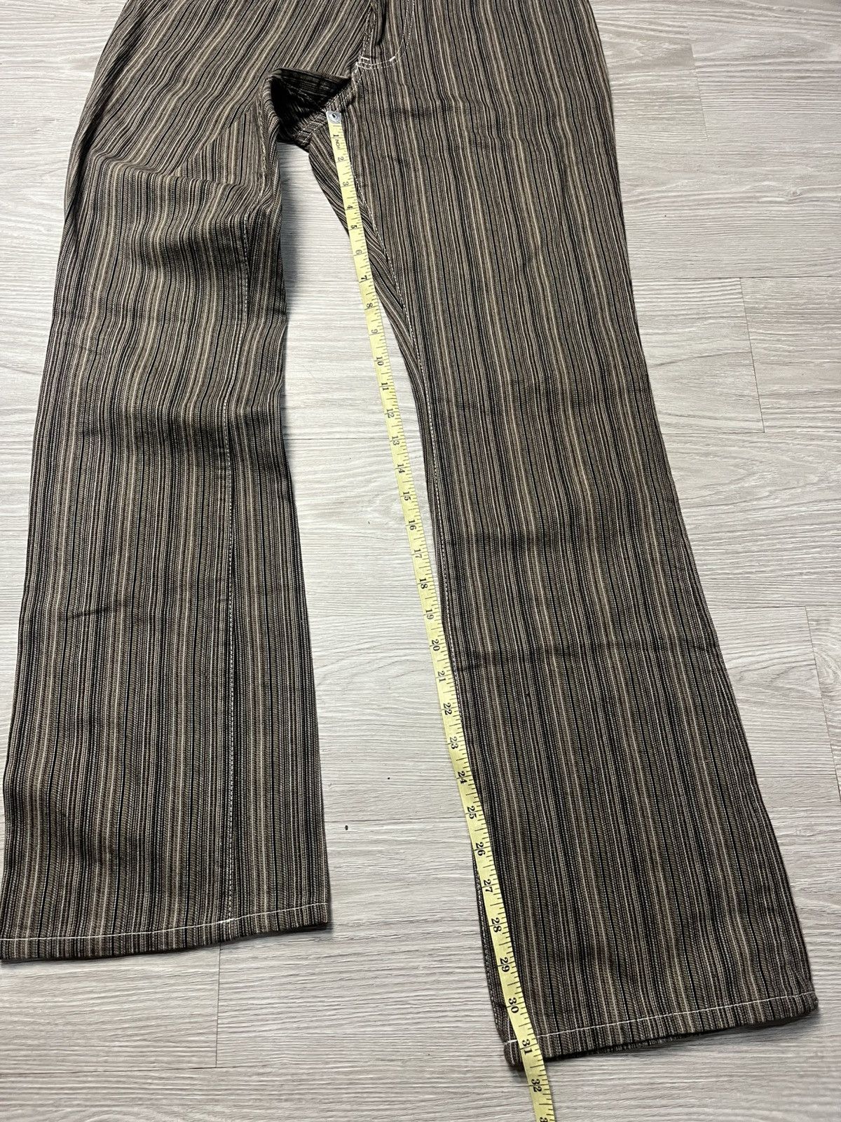 Tornado Mart Tornado Mart Pinstripe Bootcut Jeans ifsixwasnine style Size US 31 - 8 Thumbnail