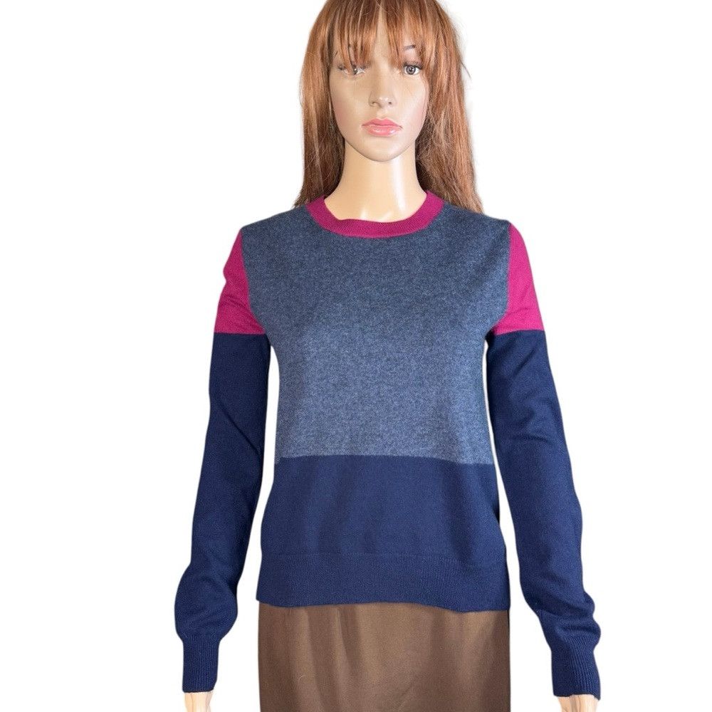 AQUA Aqua Cashmere Colorblock Sweater Size XS Size XS / US 0-2 / IT 36-38 - 1 Thumbnail