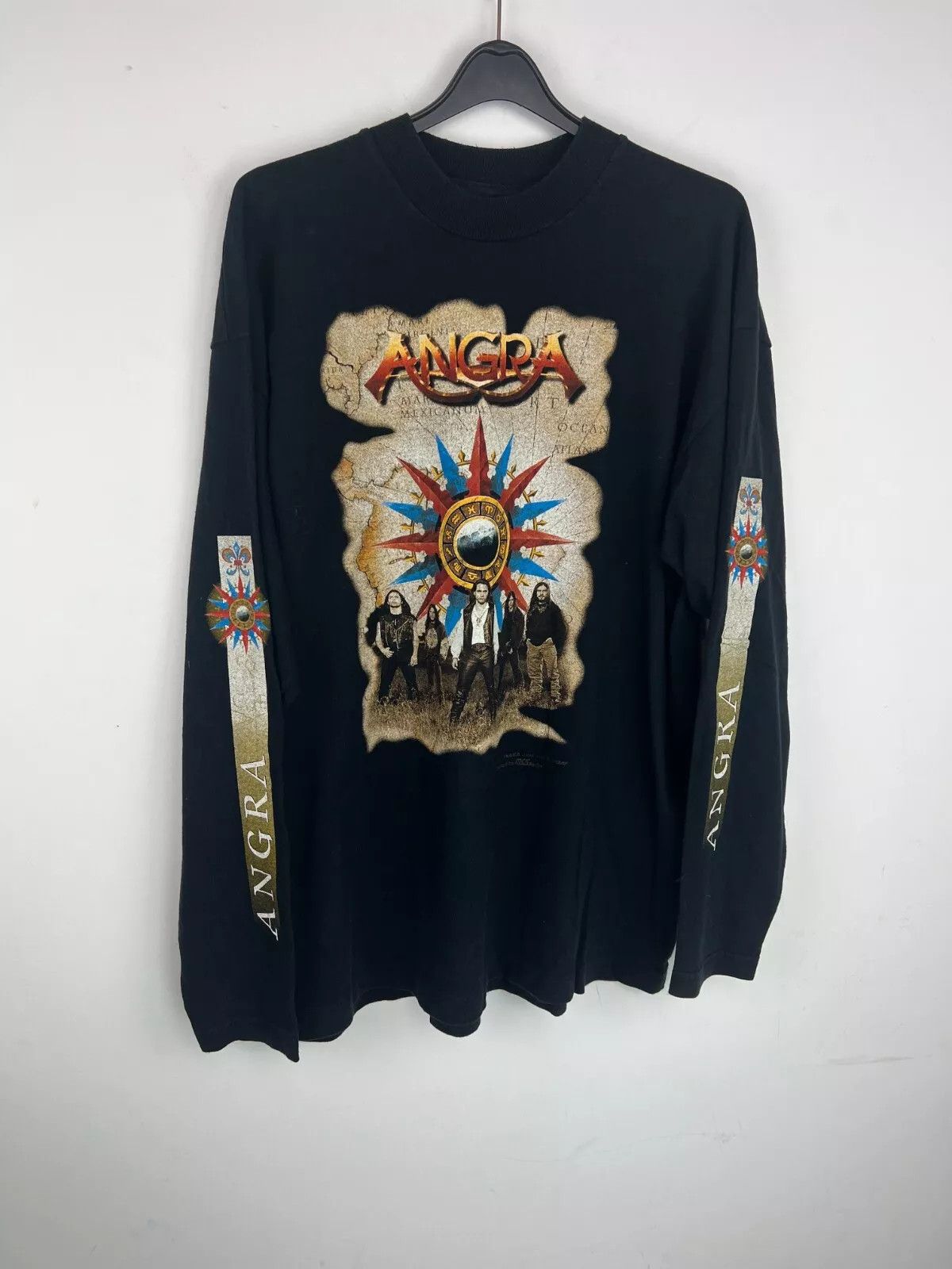 Vintage VINTAGE 90s ANGRA Long Sleeve t shirt Metal Band Concert Size US XL / EU 56 / 4 - 1 Thumbnail