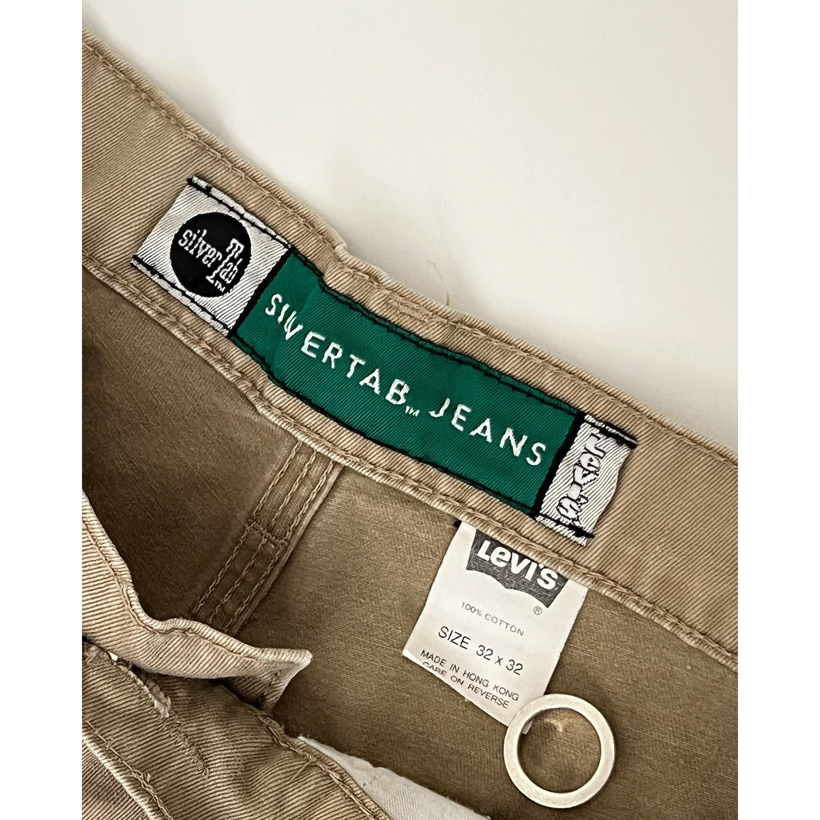 Levi's 2000s Levi's Silvertab Khaki Work Pants Size US 32 / EU 48 - 4 Thumbnail