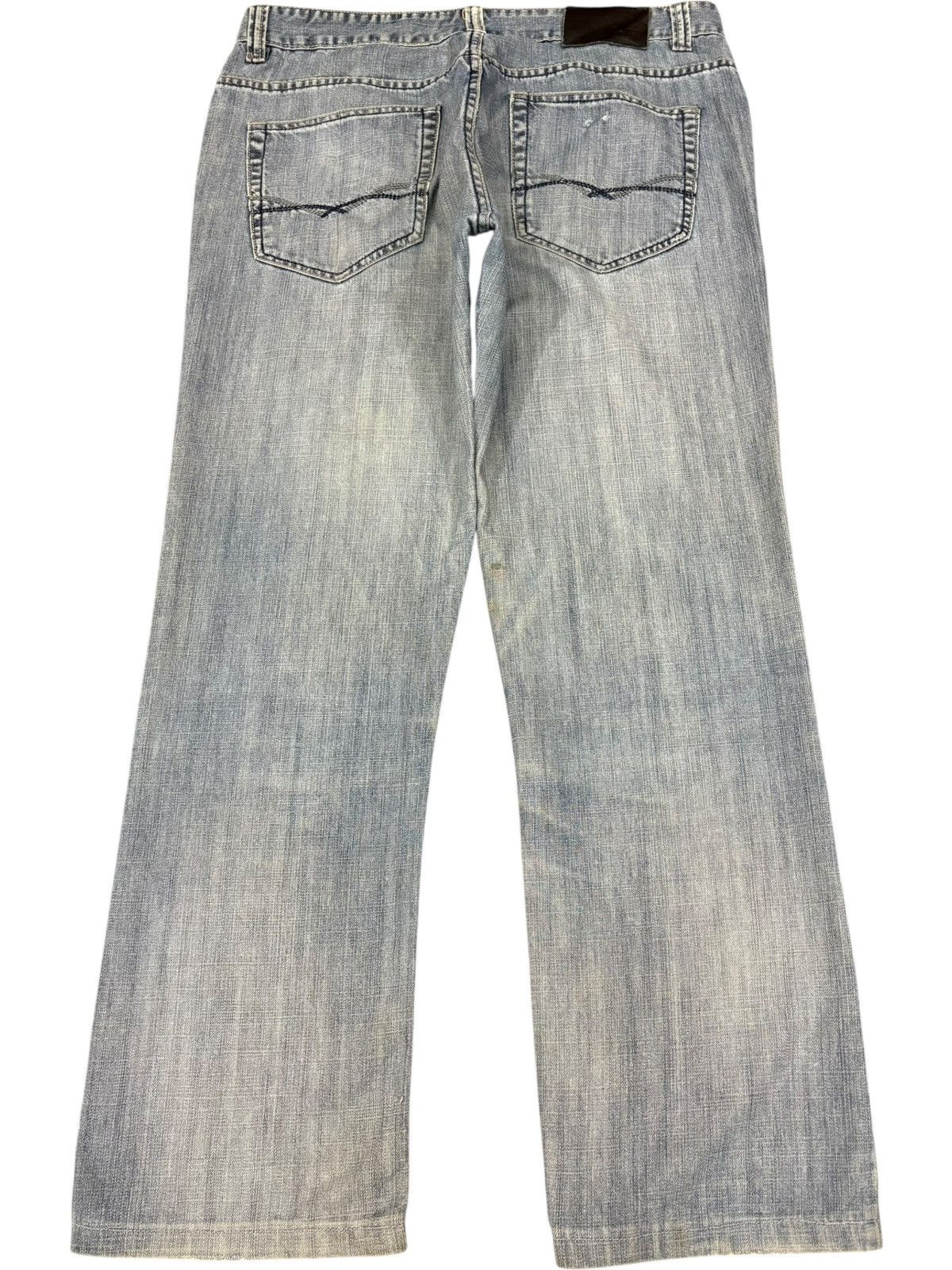 Giorgio Armani Vintage Giorgio Armani Faded Wash Distressed Loose Jeans Size US 34 / EU 50 - 2 Thumbnail