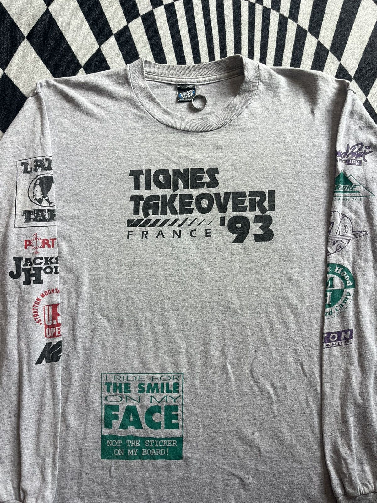 Vintage Vintage TIGNES TAKE OVER ! FRANCE 93’s Extreme Tshirt Size US XL / EU 56 / 4 - 6 Thumbnail