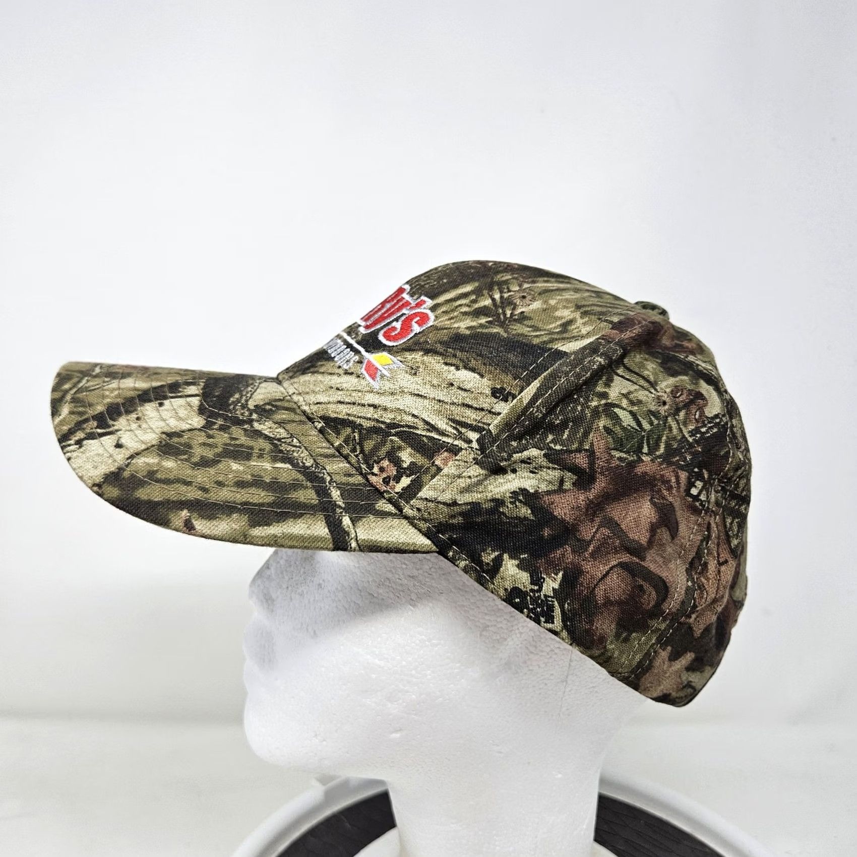 Vintage SunRy's Archery and Outdoors Hat Cap Strap Back Mens One Size Camo Embroidered Adjustable Green Camouflage Hunting Baseball Cap Size ONE SIZE - 5 Thumbnail