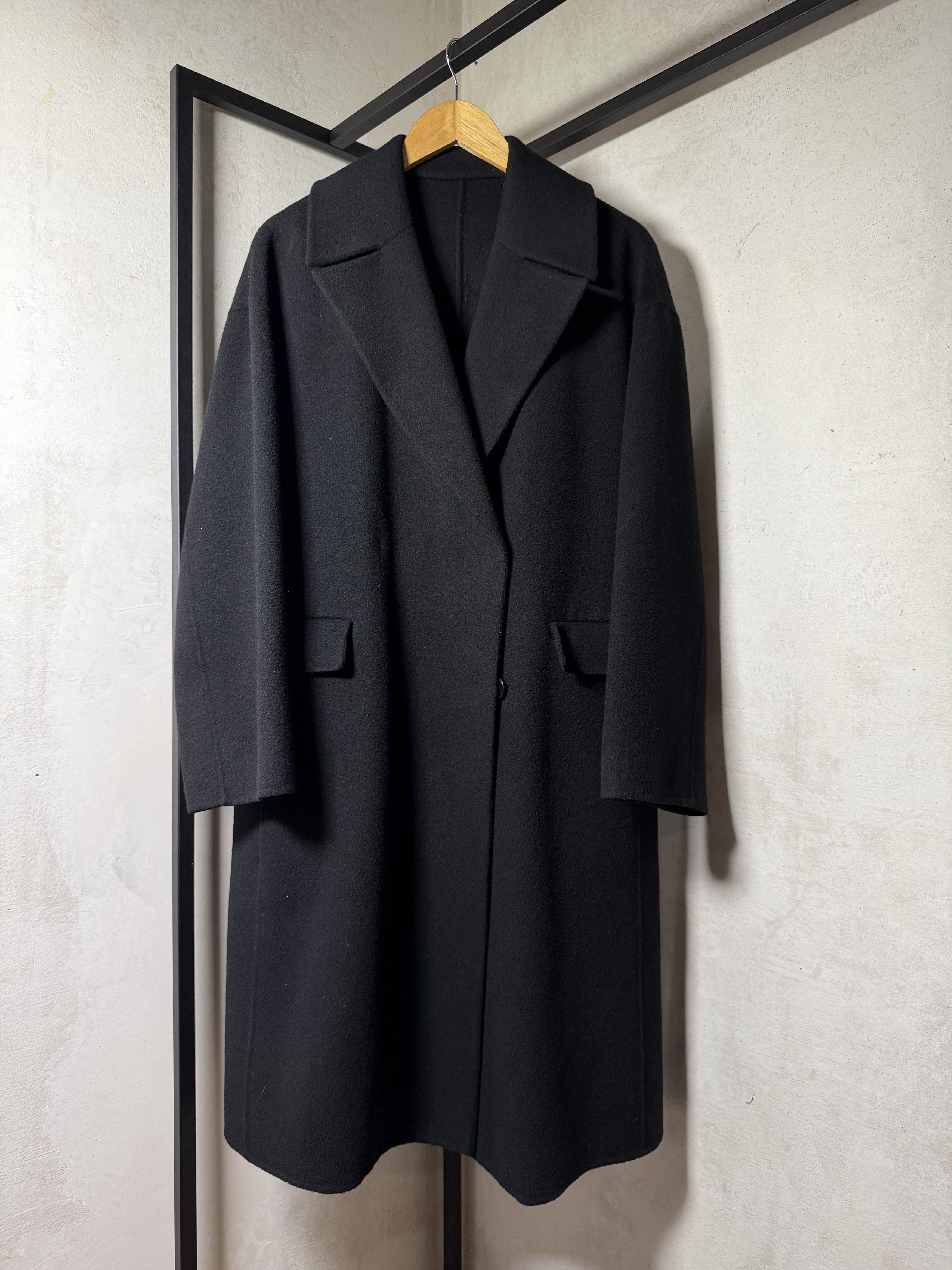 Juun.J Juun.J Black Wool Double-Breasted Coat Size S / US 4 / IT 40 - 14 Thumbnail