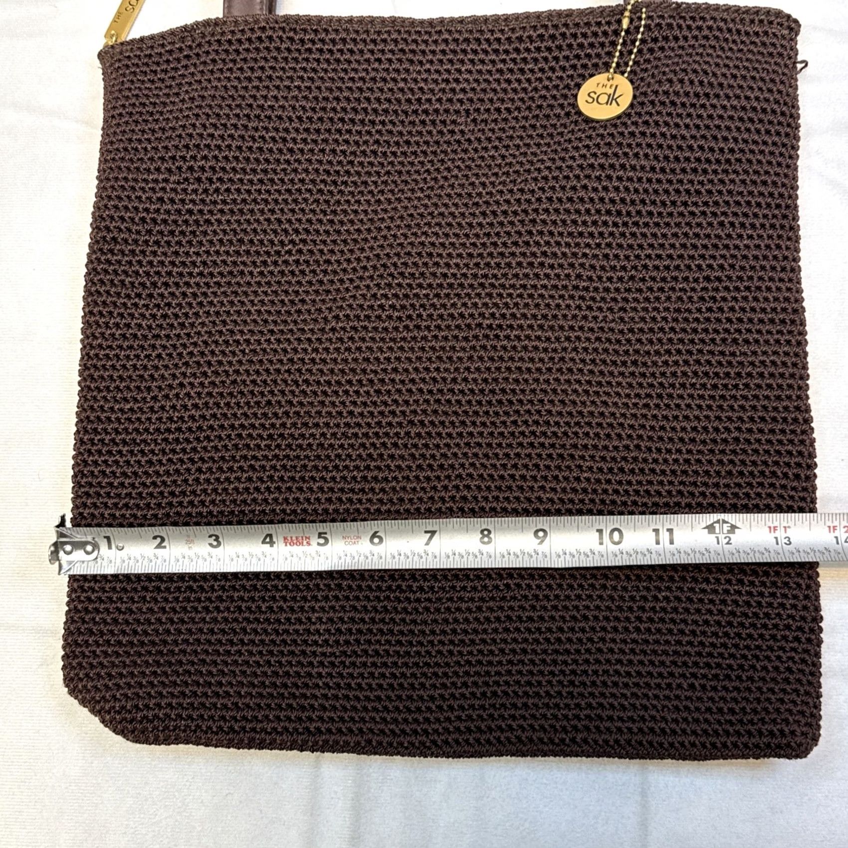 The Sak VTG The Sak Shoulder Tote Bag Purse Brown Khaki Tan Woven Crochet Woven Shoulder Bag Tote Purse Women XS? Size ONE SIZE - 5 Thumbnail
