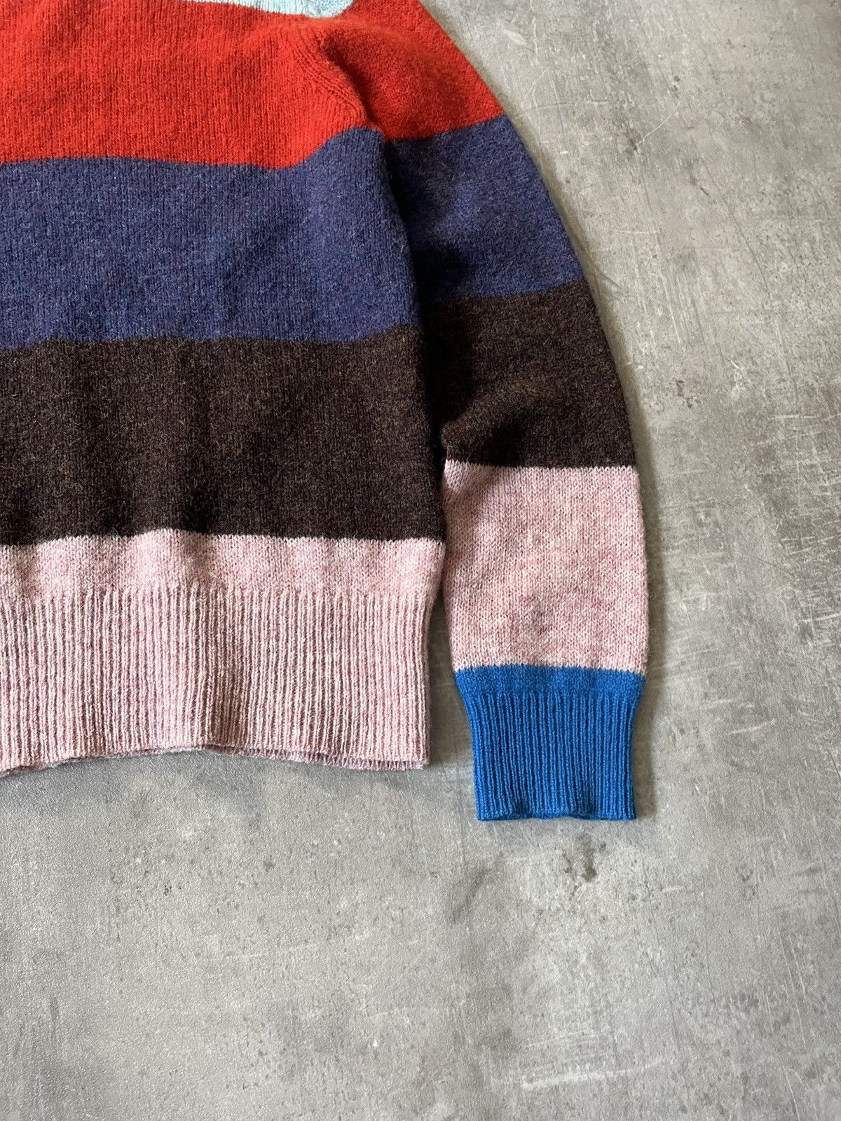 Acne Studios Acne Studios Kai B striped wool multicolor sweater Size US L / EU 52-54 / 3 - 3 Thumbnail