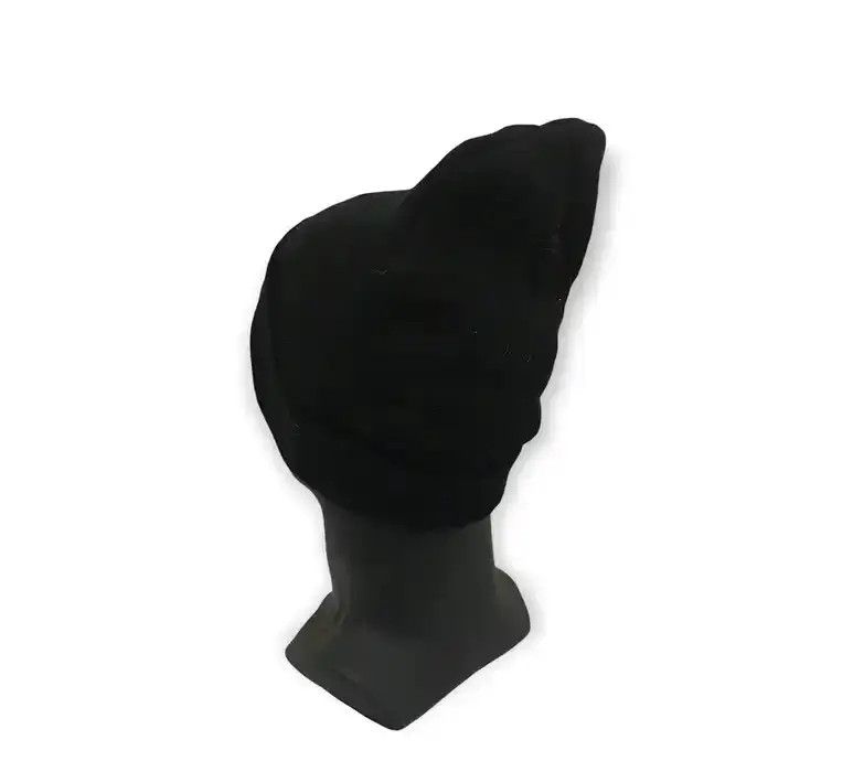 Vintage Japanese Brand Plain Knit Beanie Hat Size ONE SIZE - 4 Thumbnail