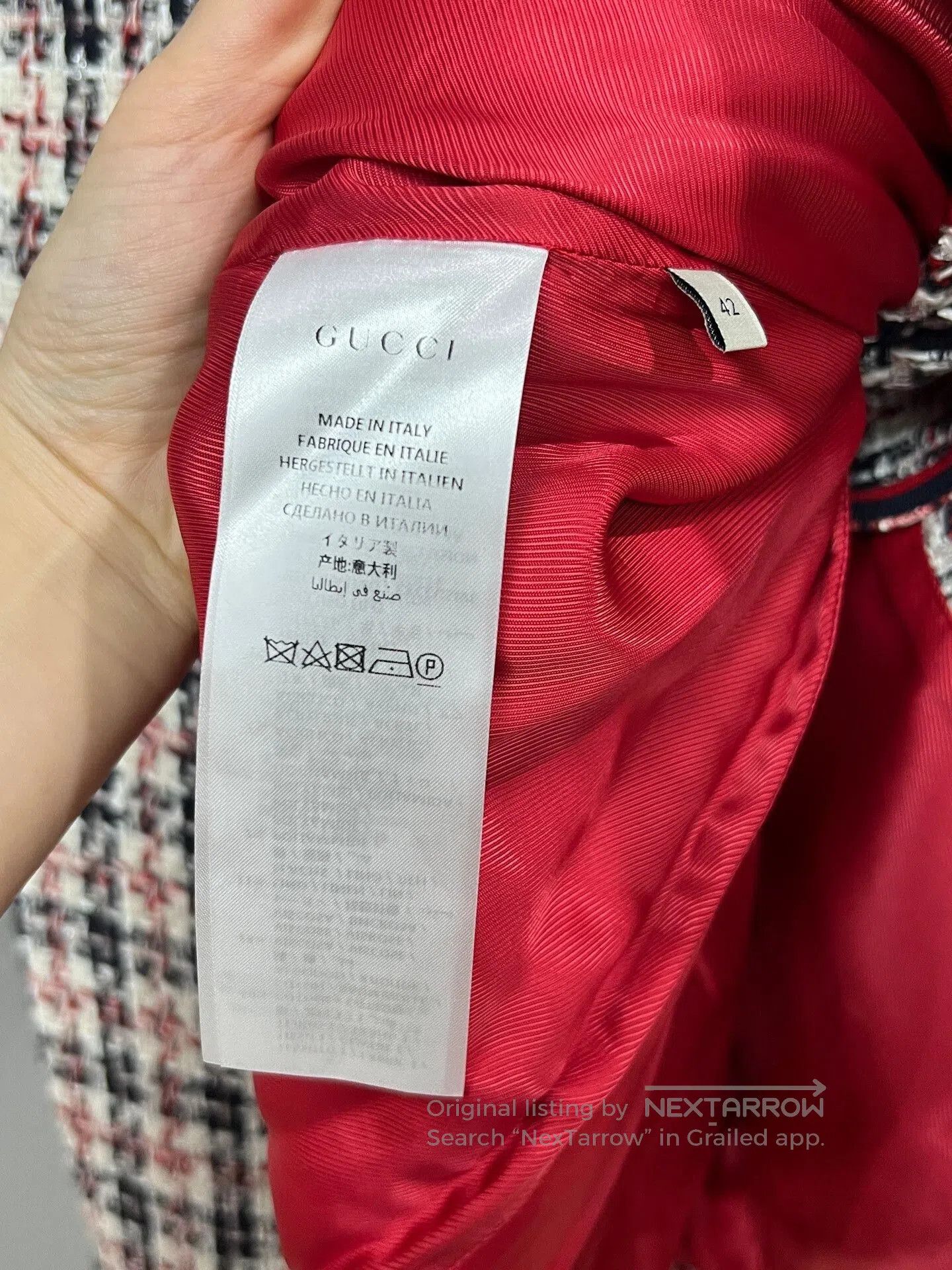 Gucci gucci color-blocked plaid wool coat. Size M / US 6-8 / IT 42-44 - 4 Thumbnail
