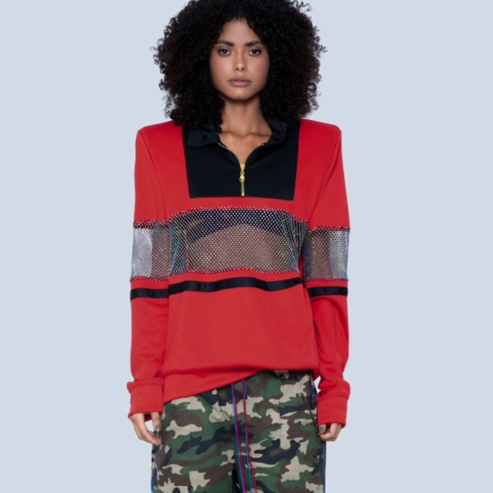 MRS. KEEPA Limited Edition Upcycled Red Sweater 34/36 XS/S