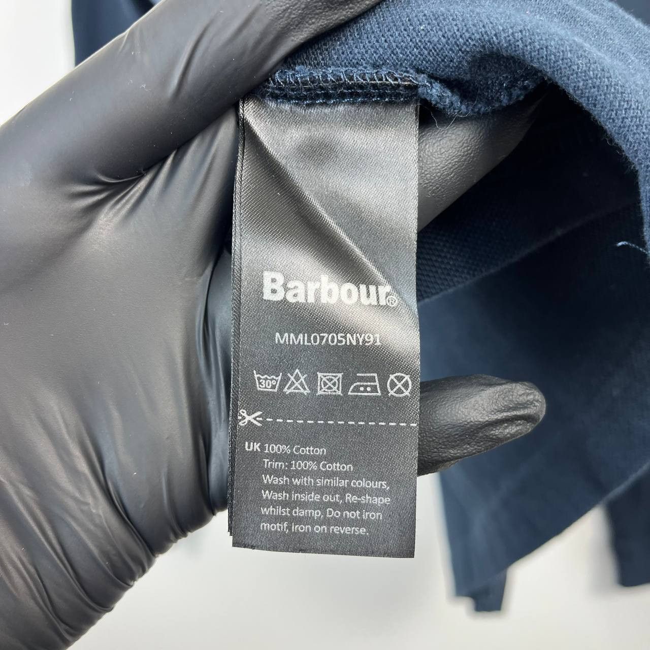 Barbour Barbour Long Sleeve Polo Shirt Mens Navy Blue Size L Size US L / EU 52-54 / 3 - 4 Thumbnail