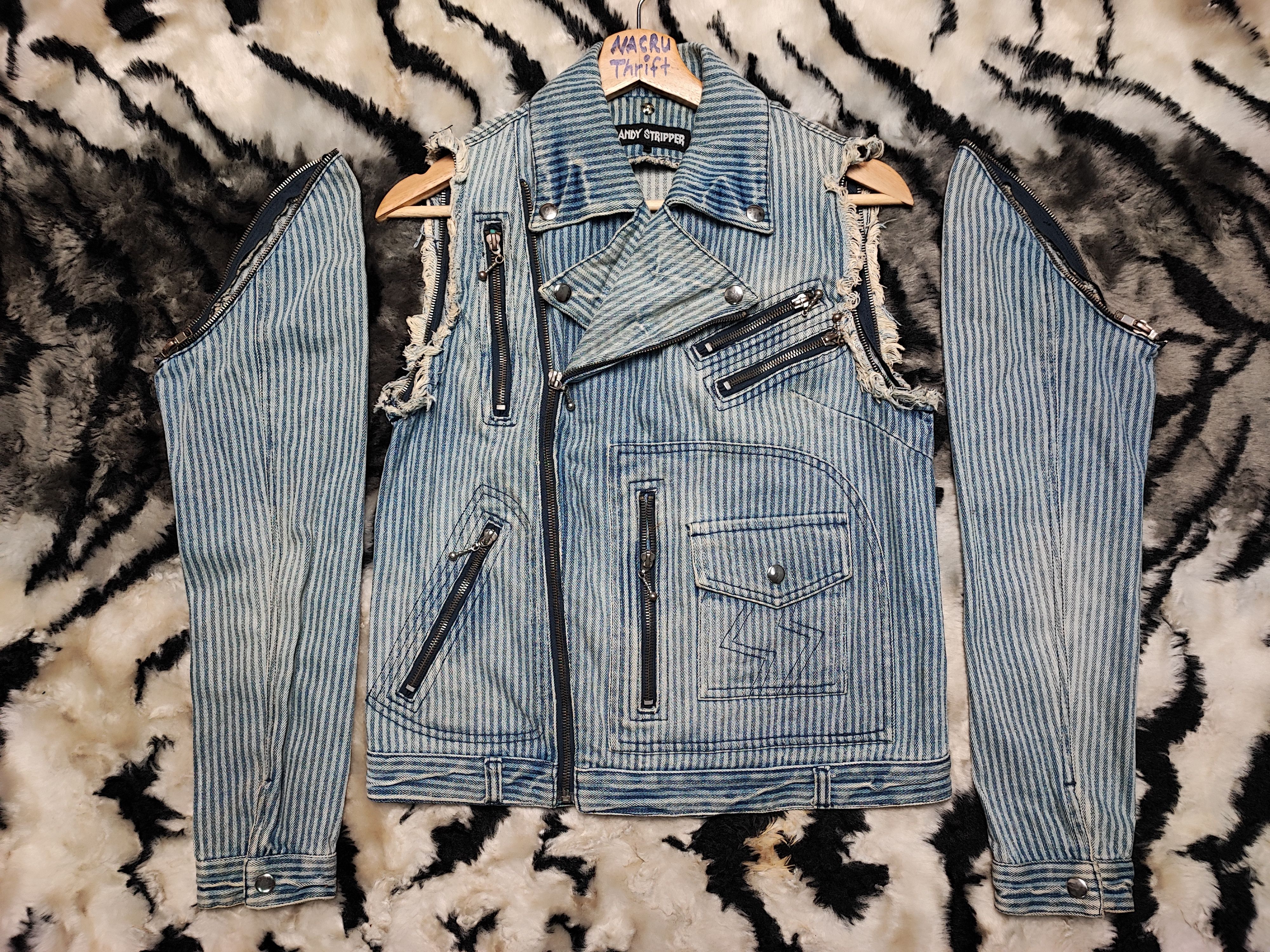 Seditionaries Punk Denim Jacket by Candy Stripper Size US S / EU 44-46 / 1 - 8 Thumbnail
