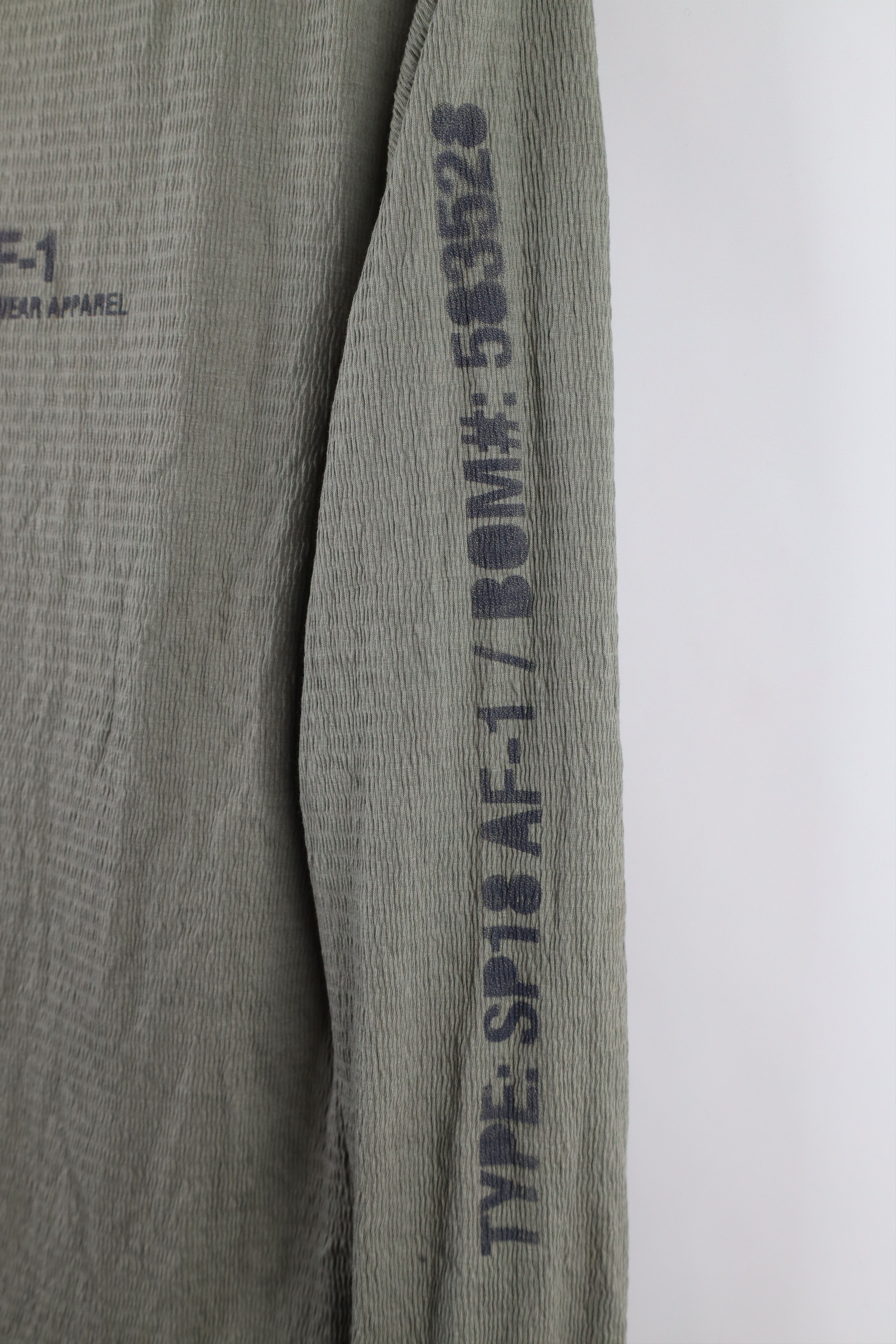 Nike × Vintage Nike Sportswear Air Force 1 Knit Long Sleeve T-Shirt Green Size US S / EU 44-46 / 1 - 4 Thumbnail