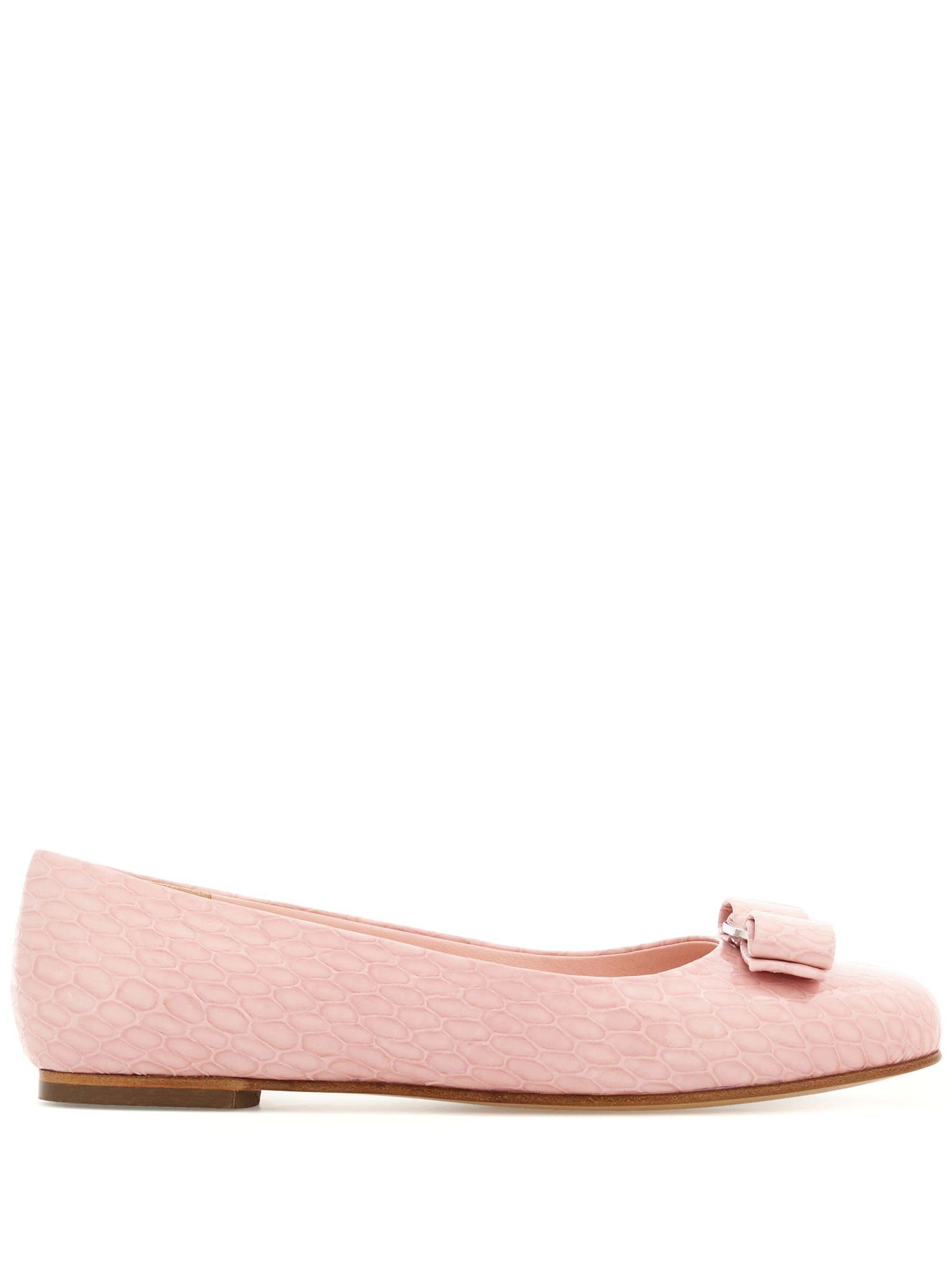 Salvatore Ferragamo o1s1rm0924 Varina Flats in Pink Size US 7.5 / IT 37.5 - 1 Thumbnail