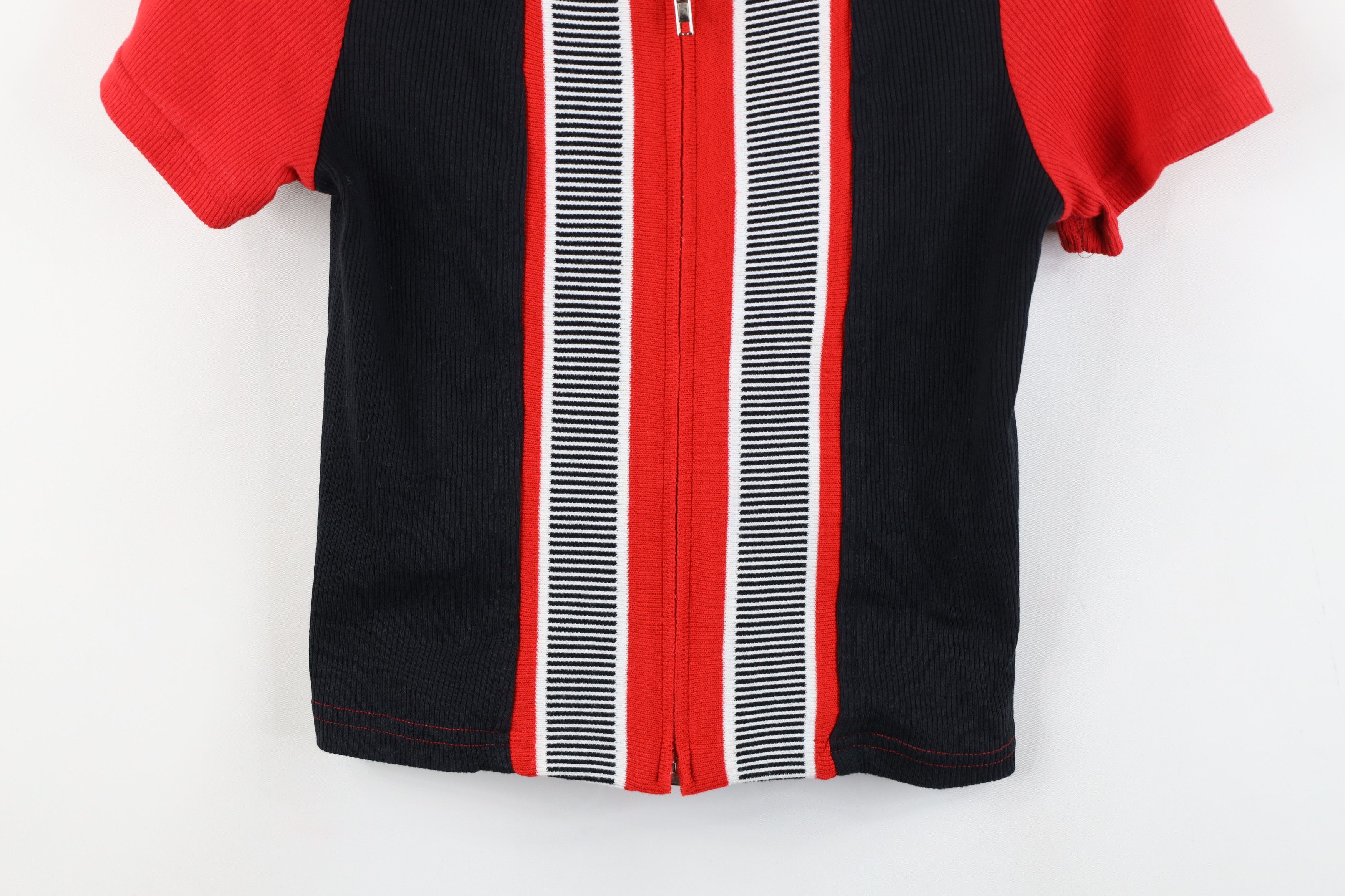 Vintage Vintage 90s Streetwear Panel Knit Full Zip Polo Babydoll USA Size M / US 6-8 / IT 42-44 - 3 Thumbnail
