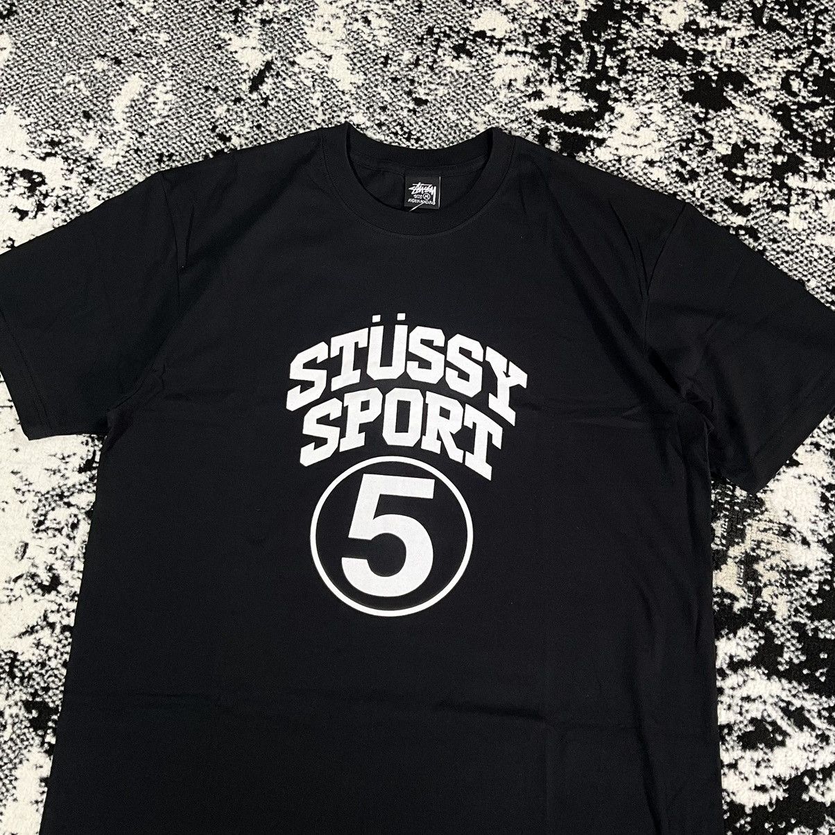 Stussy STUSSY 5 SPORT TEE BLACK - M Size US M / EU 48-50 / 2 - 2 Thumbnail