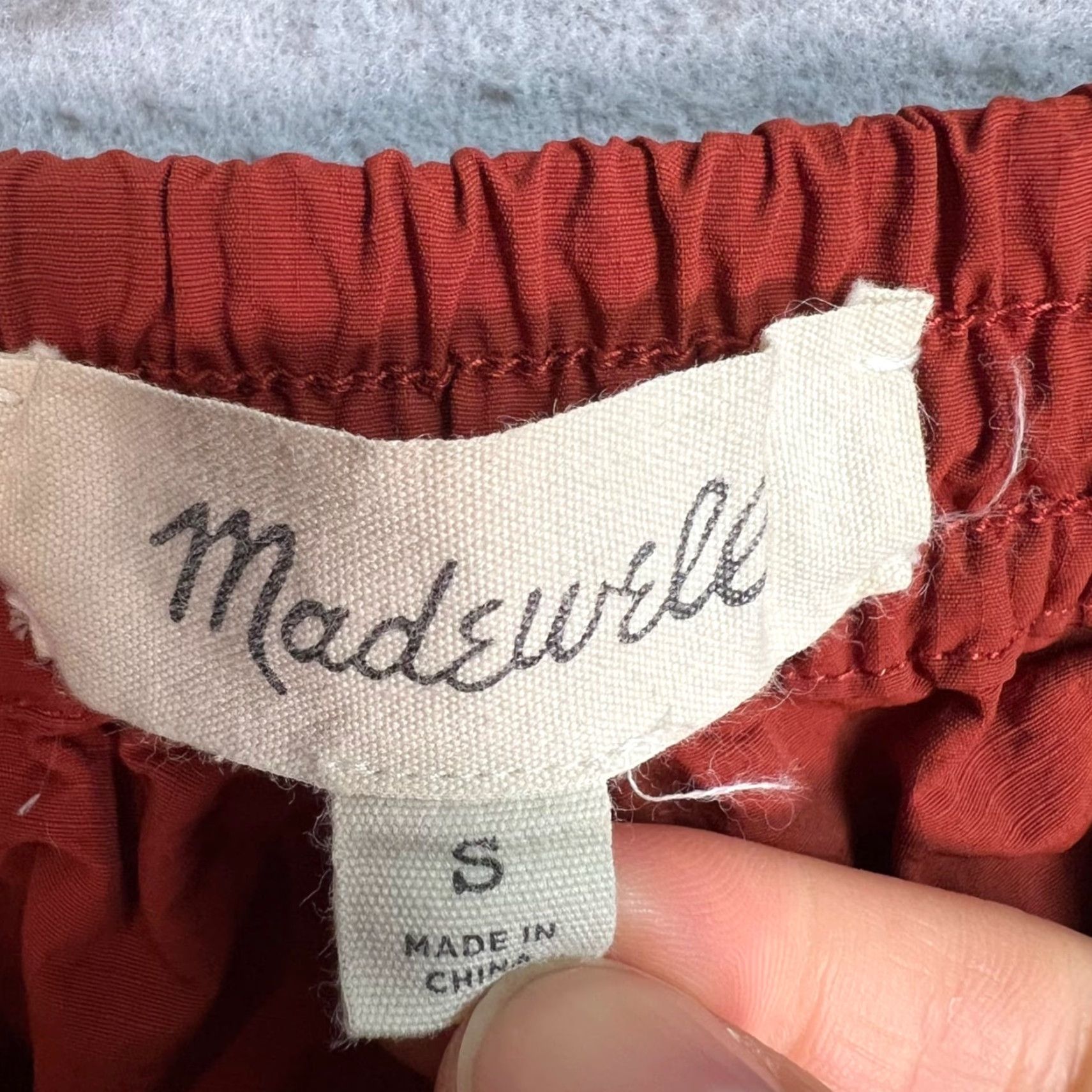 Madewell Madewell Mens Size Small Red Drawstring Elastic Waist Shorts Size US 29 - 3 Thumbnail