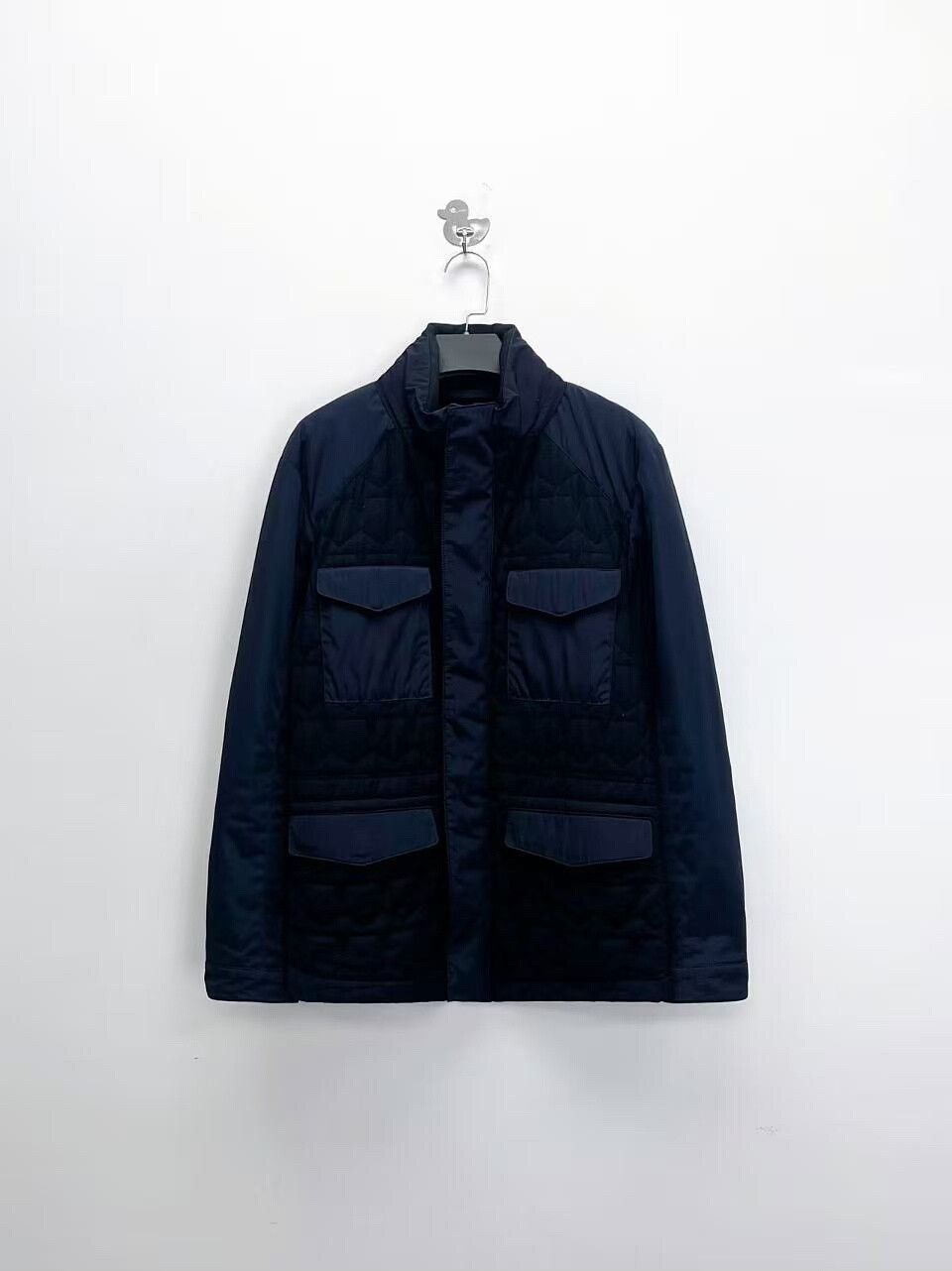 Ermenegildo Zegna ermenegildo zegna navy cotton jacket with pockets Size US S / EU 44-46 / 1 - 1 Thumbnail