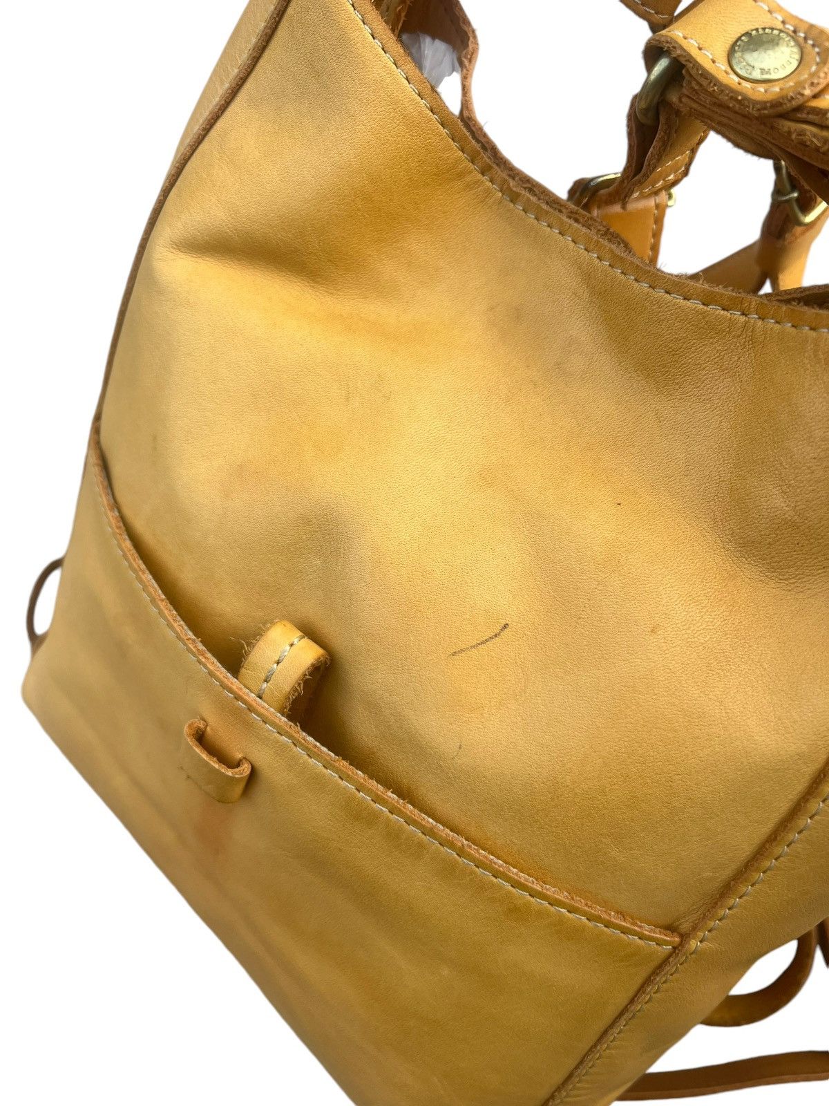 Leather Kissora Japan Fade Patina Leather Mini Backpack Bag Rucksack Size ONE SIZE - 19 Thumbnail