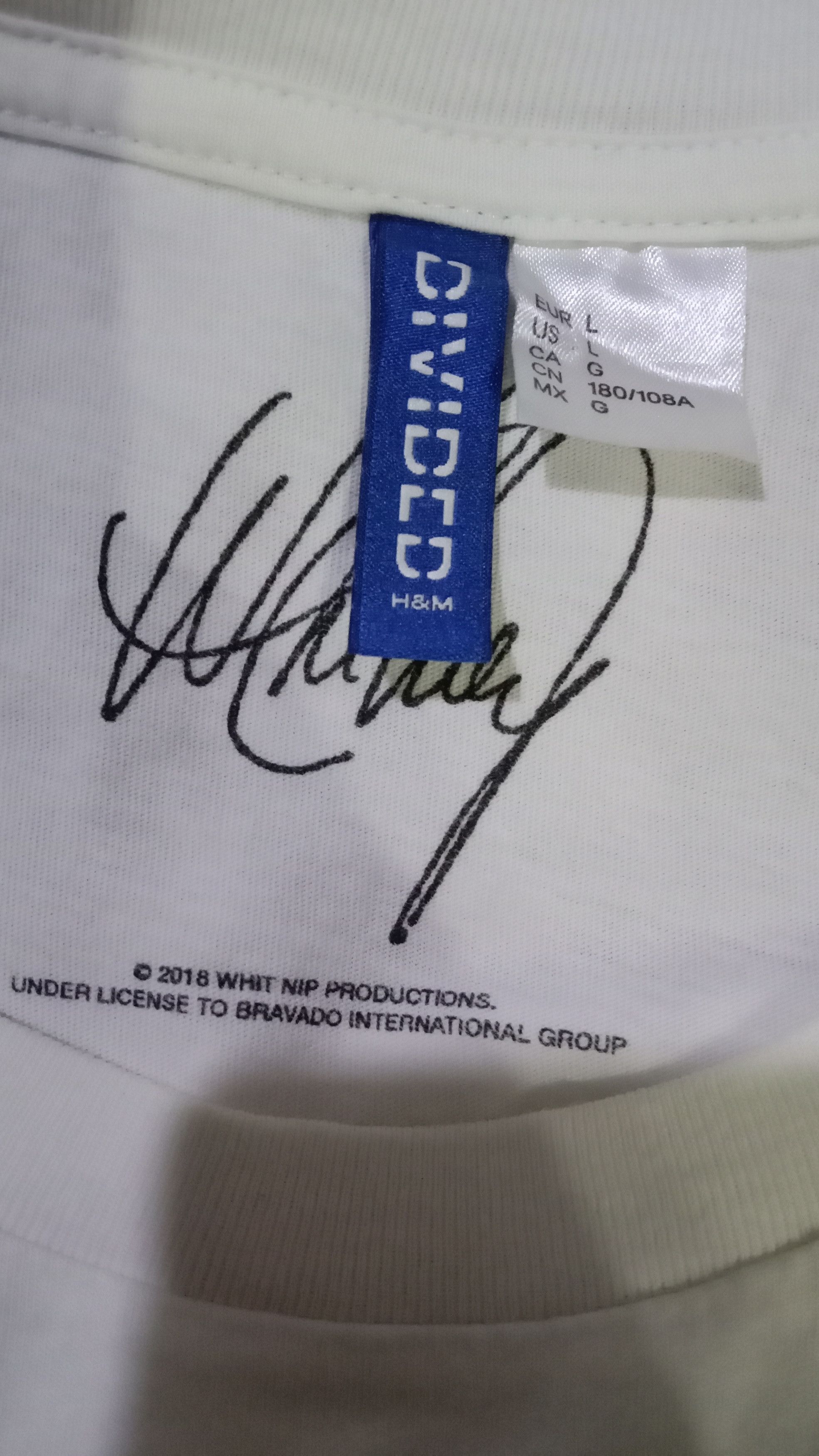 Band Tees Whitney Houston x H&M Size US L / EU 52-54 / 3 - 7 Thumbnail