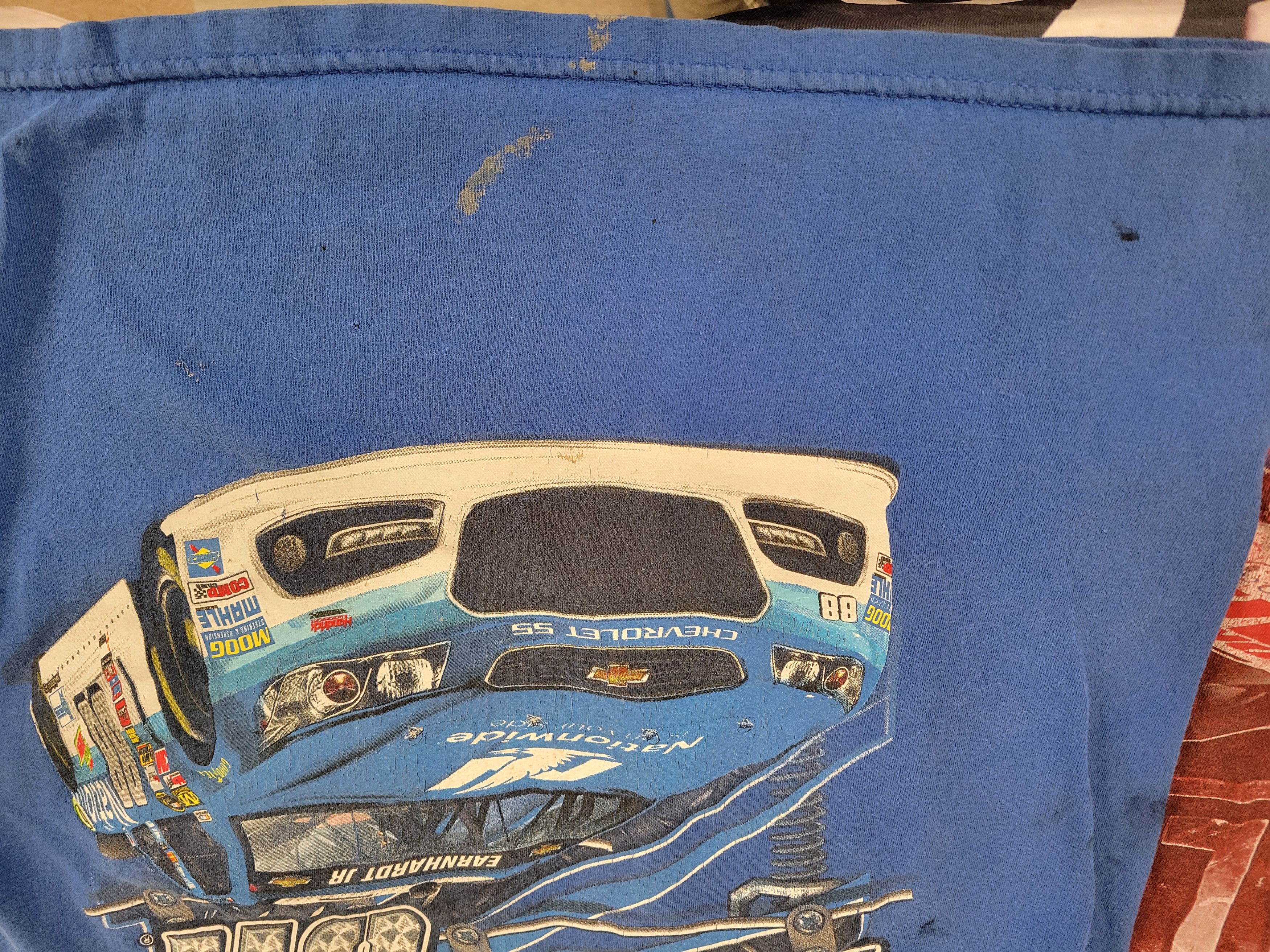 NASCAR Two Dale JR Nascar tshirts, Red and Blue XL Size US XL / EU 56 / 4 - 6 Thumbnail