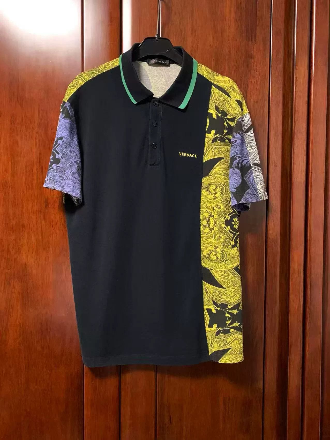 Versace Versace Men's Polo Shirt with Logo Embroidery Size US M / EU 48-50 / 2 - 1 Thumbnail