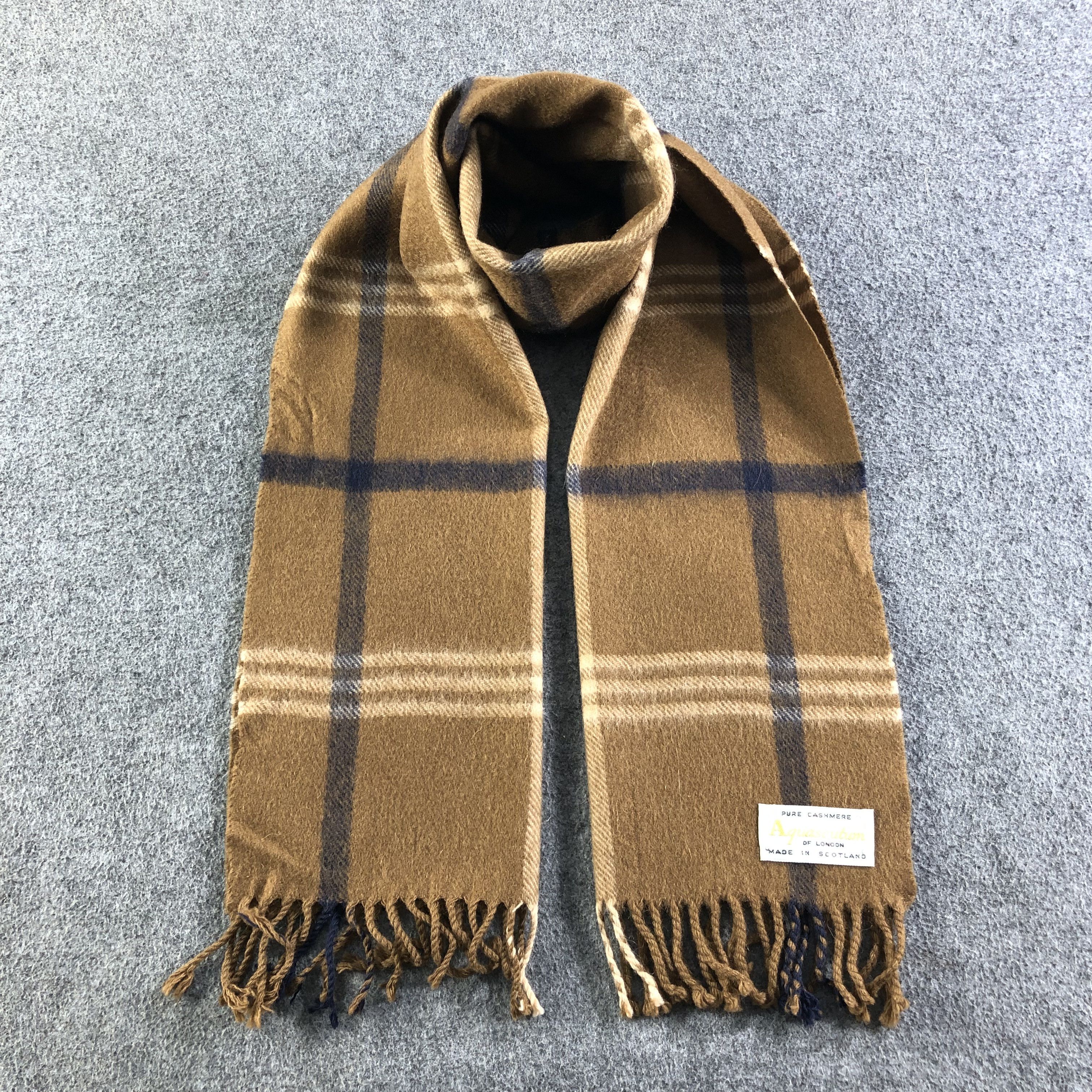 Aquascutum Aquascutum Cashmere Scarf Muffler V1875 Size ONE SIZE - 1 Thumbnail