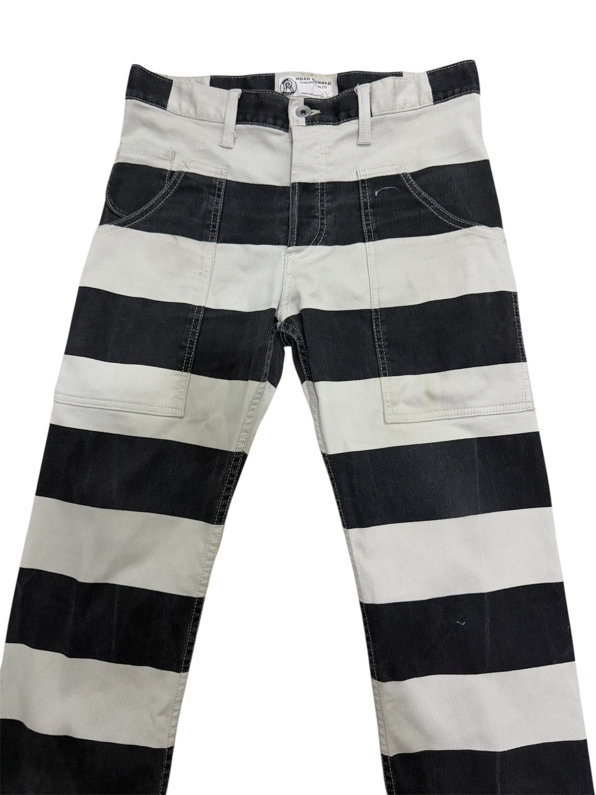 Japanese Brand × Kapital JAPAN BRAND ROAD RUNNER KOBE PRISONER DESIGN STRIPE Size US 32 / EU 48 - 4 Thumbnail